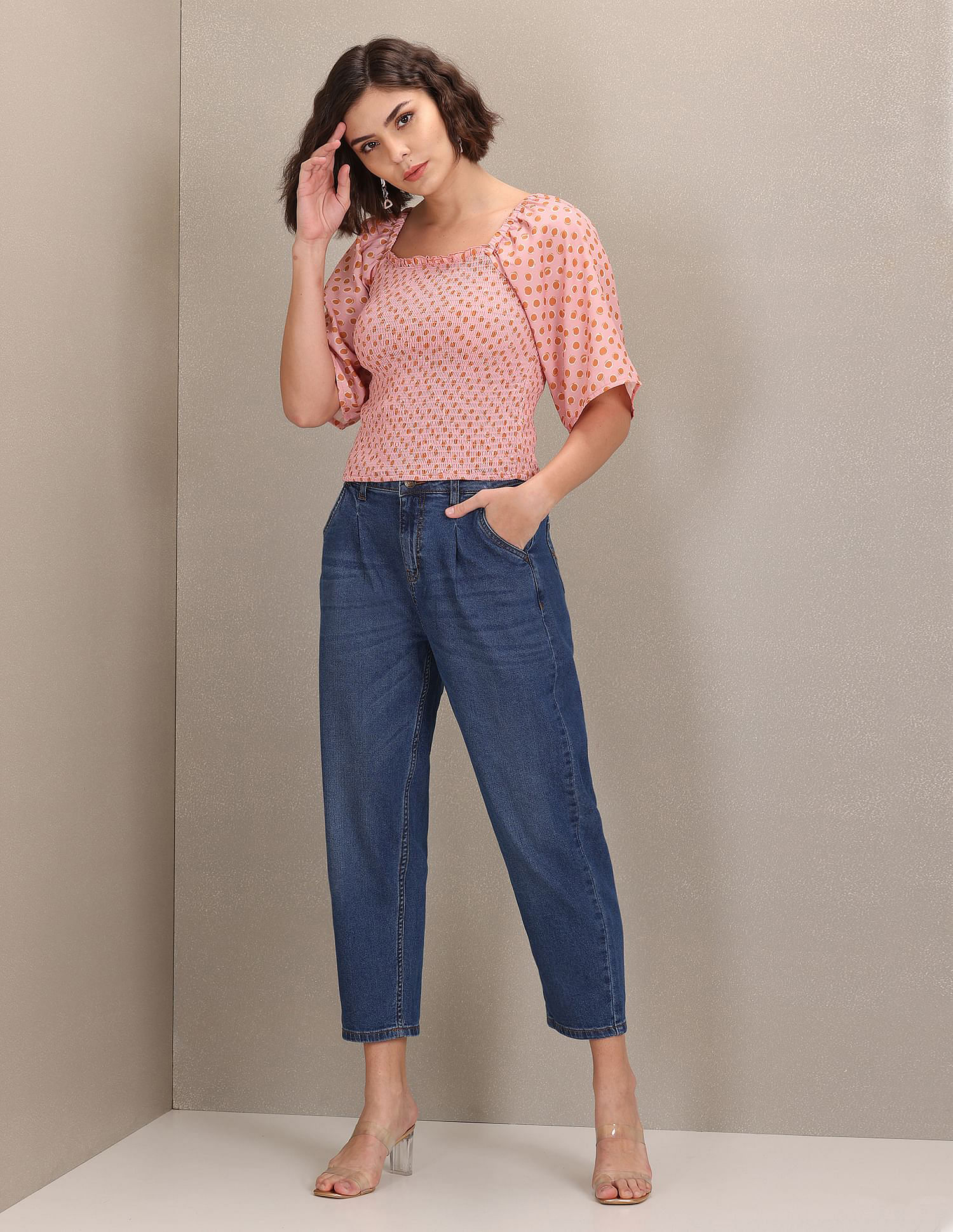 U.S. Polo Assn. Women Slouch Fit Rinsed Jeans