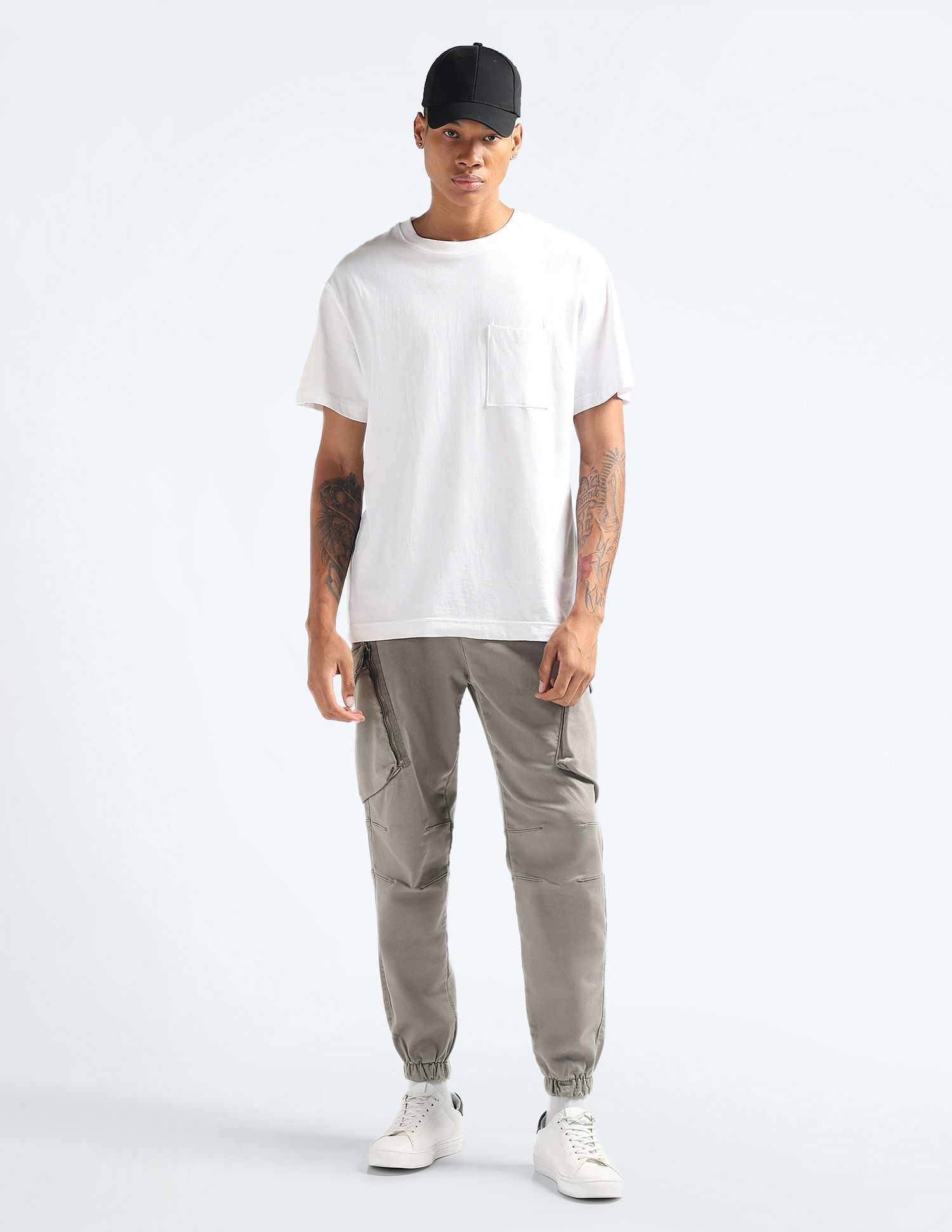 Flying Machine Relaxed Twill Cargo Trousers