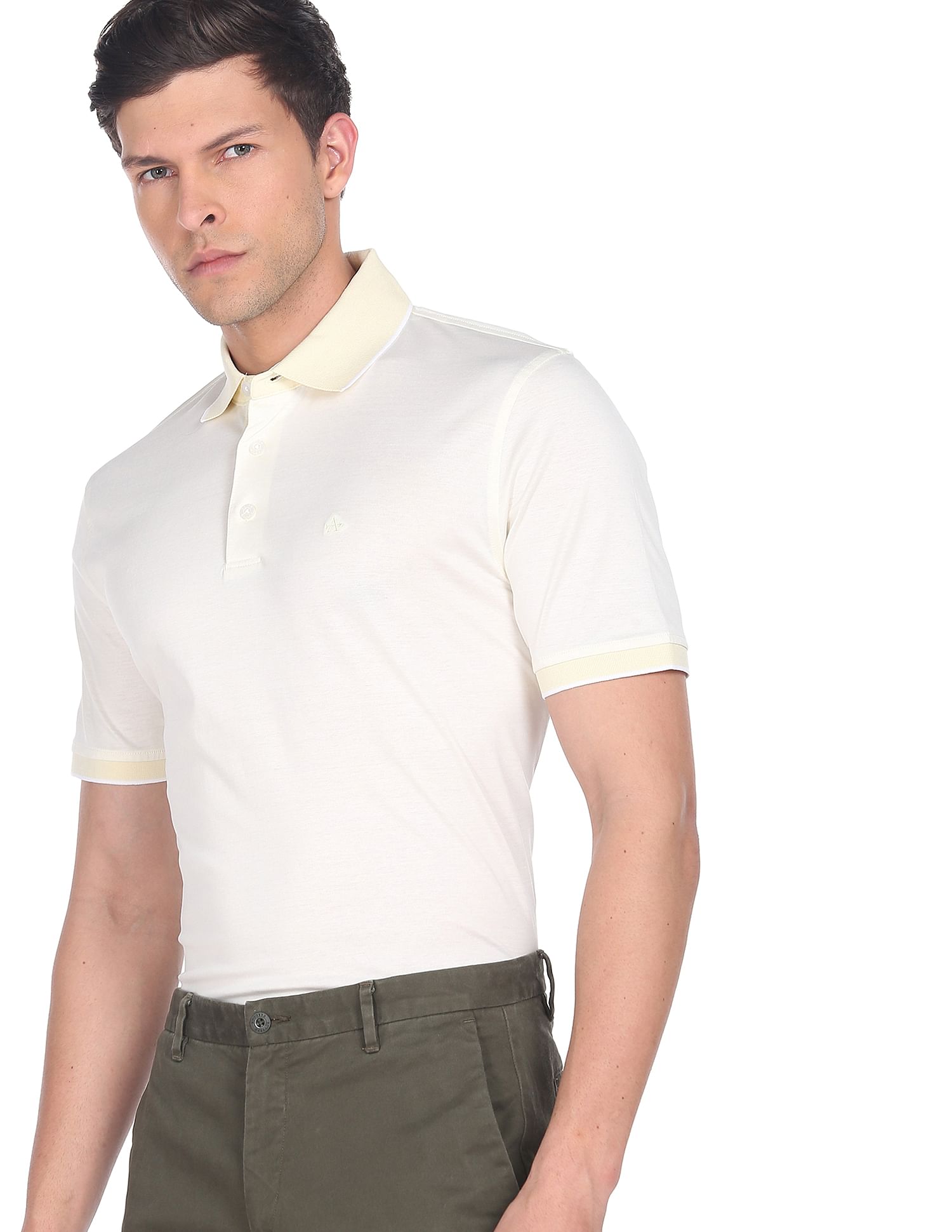 Arrow Mercerised Cotton Jacquard Polo Shirt