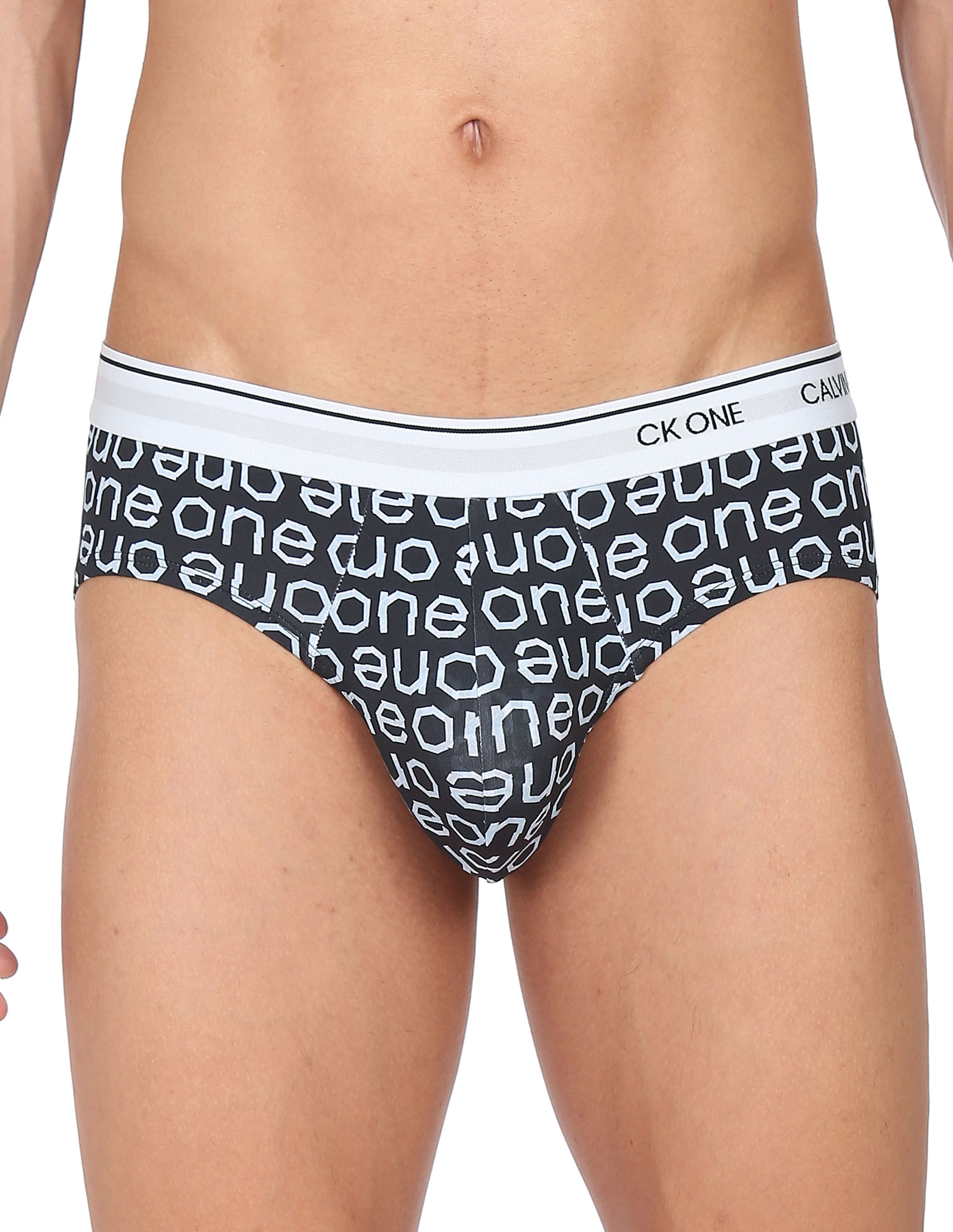Buy Calvin Klein Underwear Men Black Elasticized Waist Brand Print Hip  Briefs 
