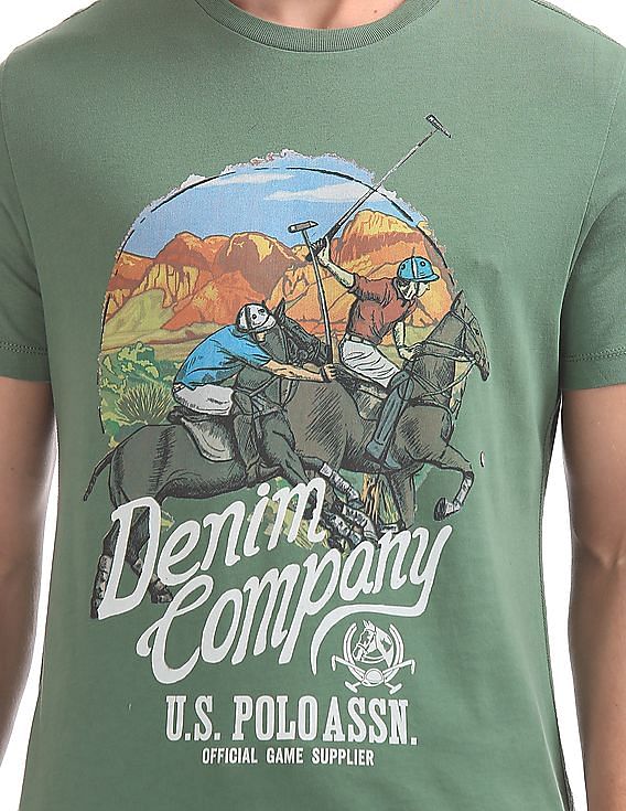 U.S. Polo Assn. Denim Co. Muscle Fit Printed T-Shirt
