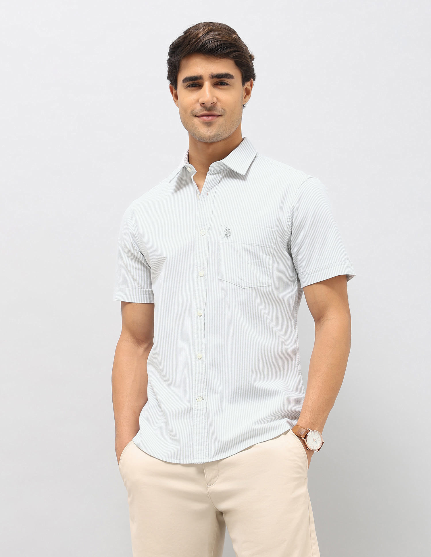 トップス pedestalpolo Buy U.S. Polo Assn. Vertical Striped Oxford Shirt - NNNOW.com