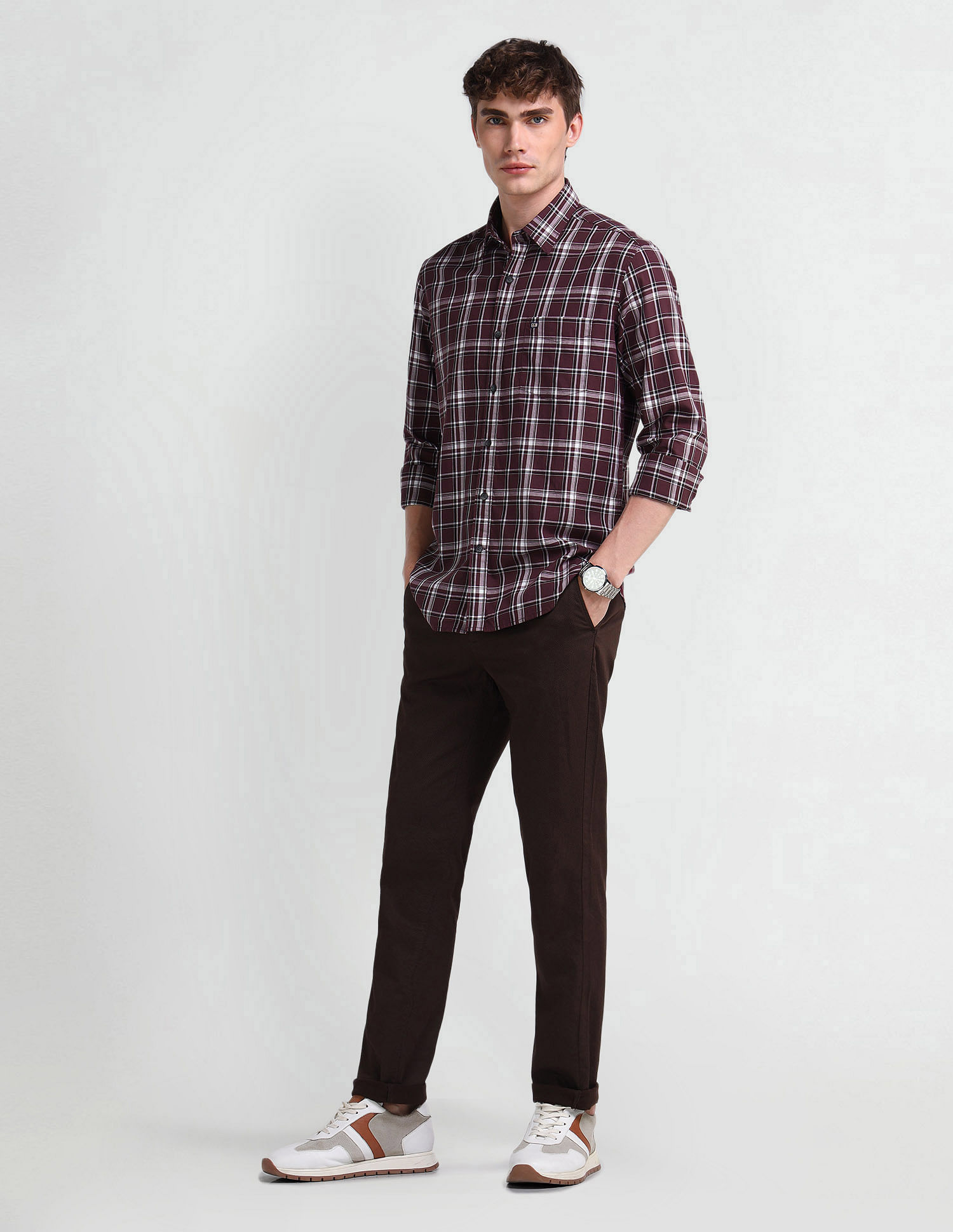 Arrow Sport Manhattan Slim Twill Shirt