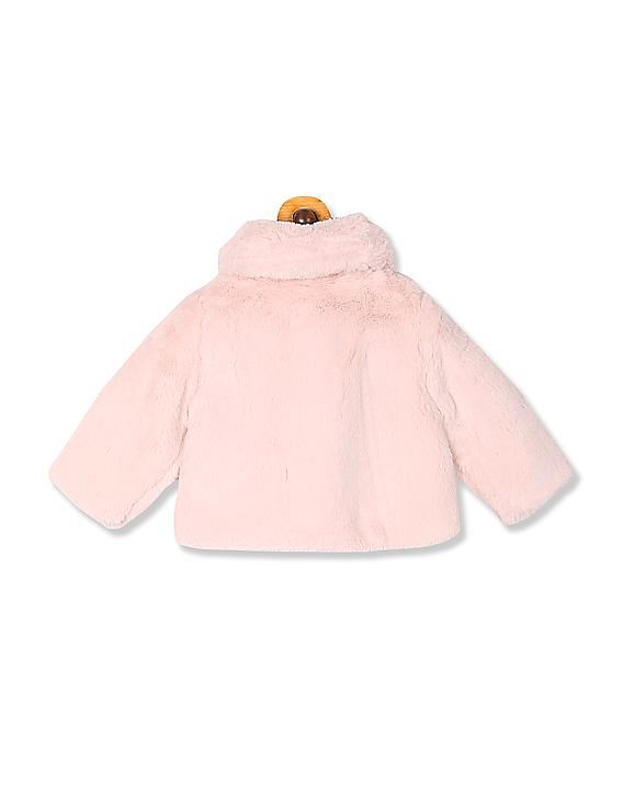 Children's place faux hot sale fur jacket