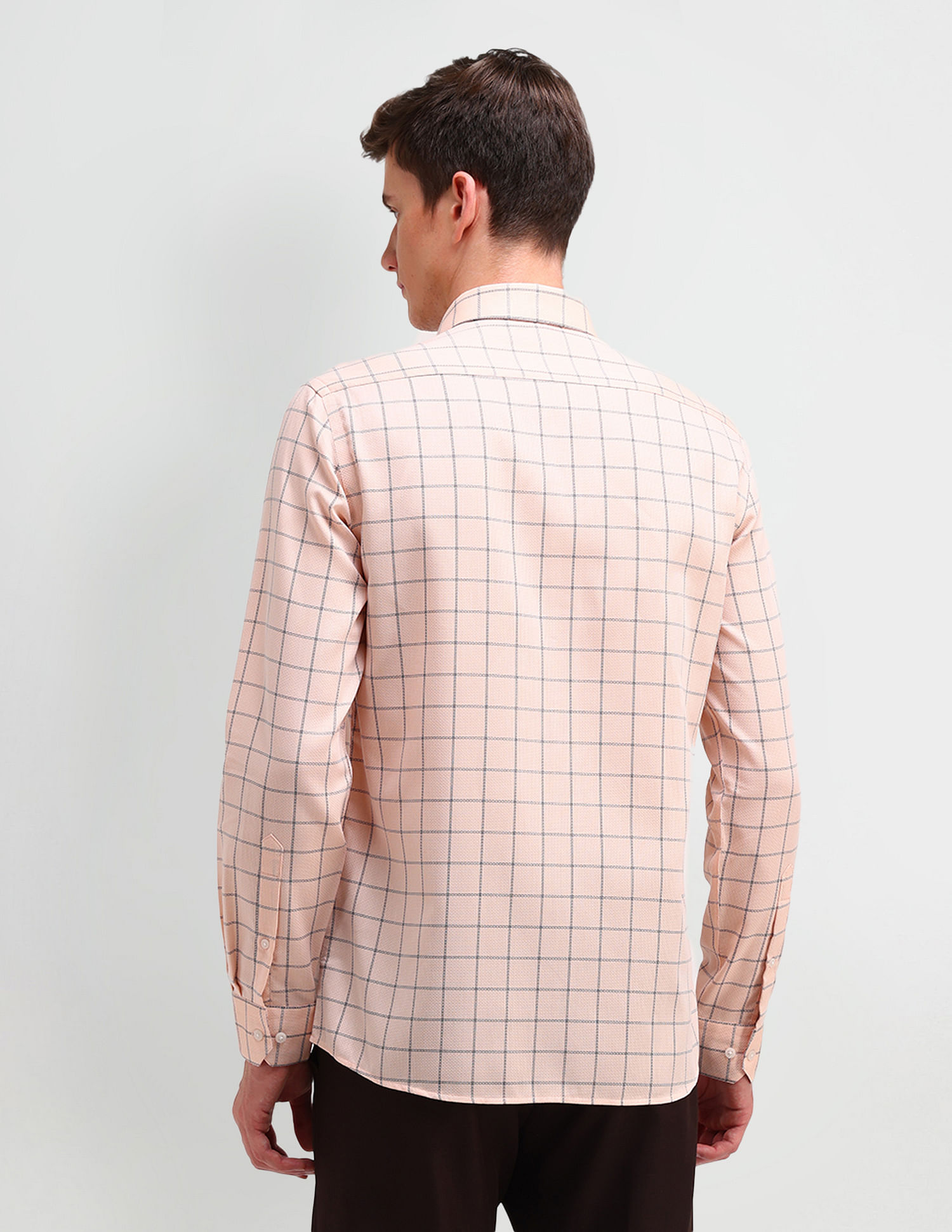 Arrow Slim Fit Windowpane Checked Shirt
