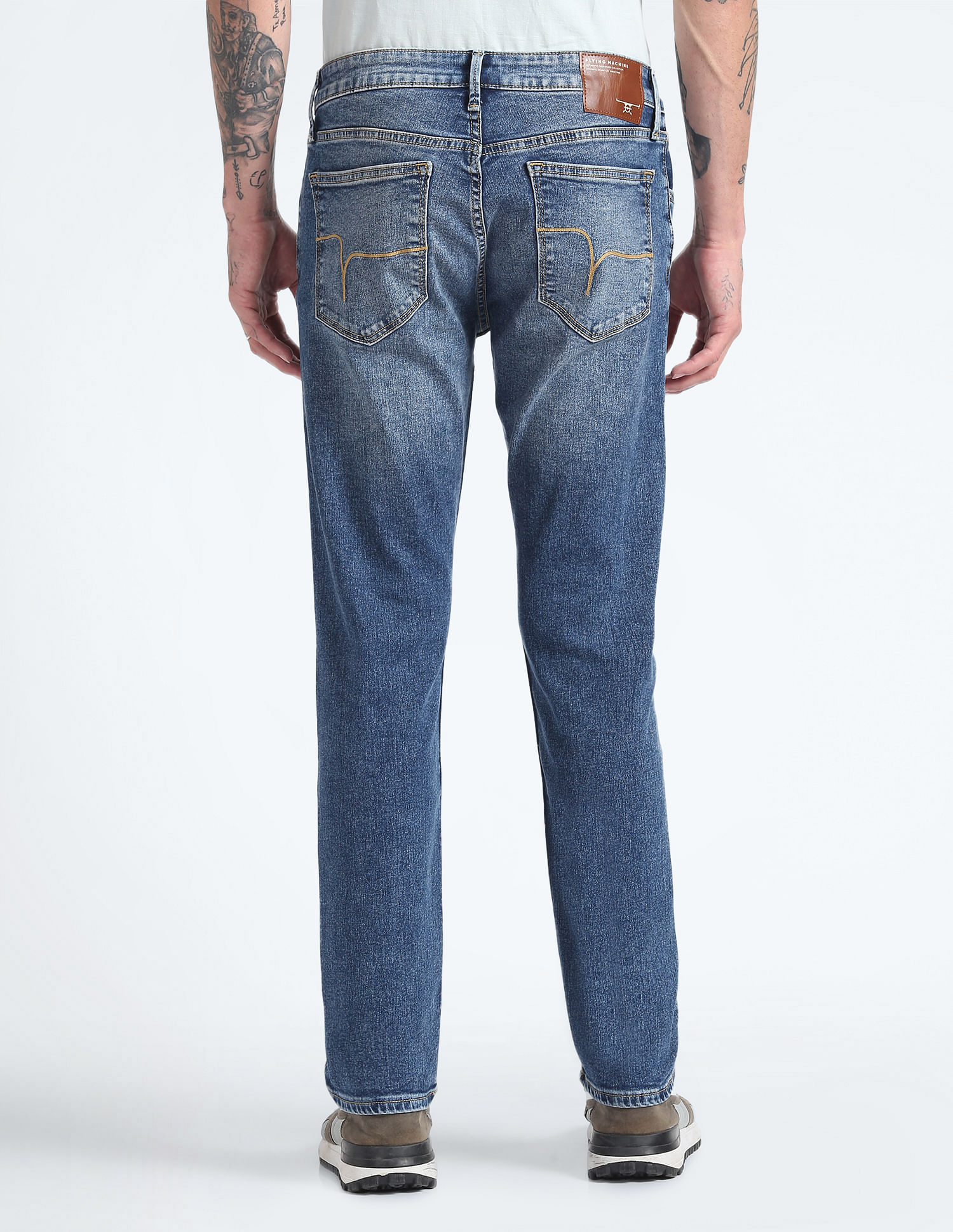 Flying Machine Slim Tapered Fit Stone Wash Jeans