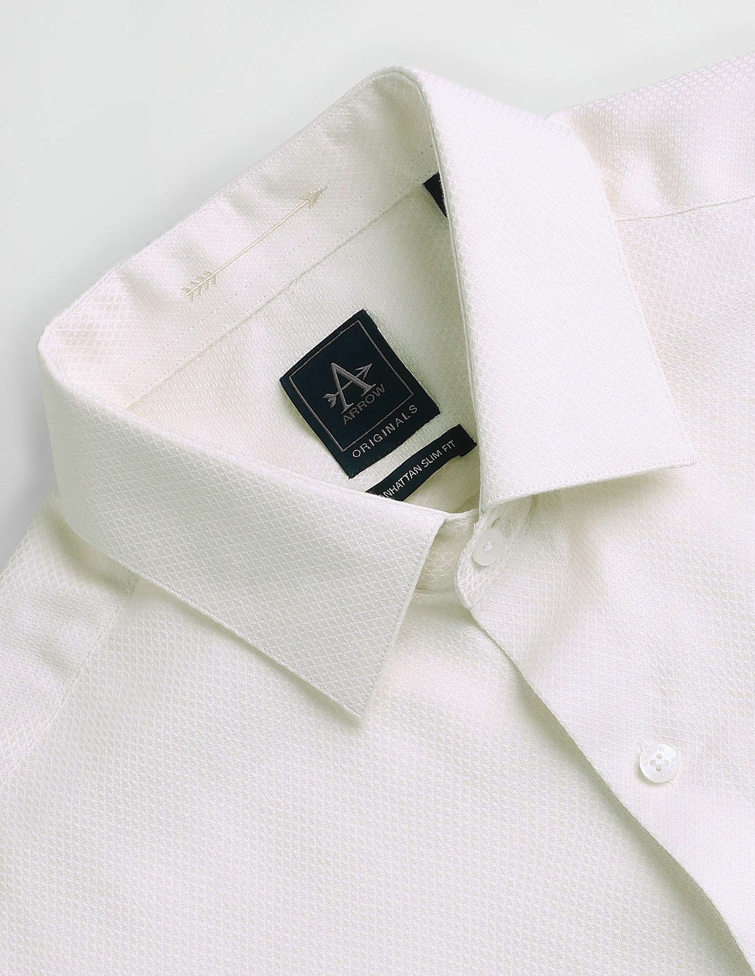Arrow Geometric Pattern Dobby Shirt