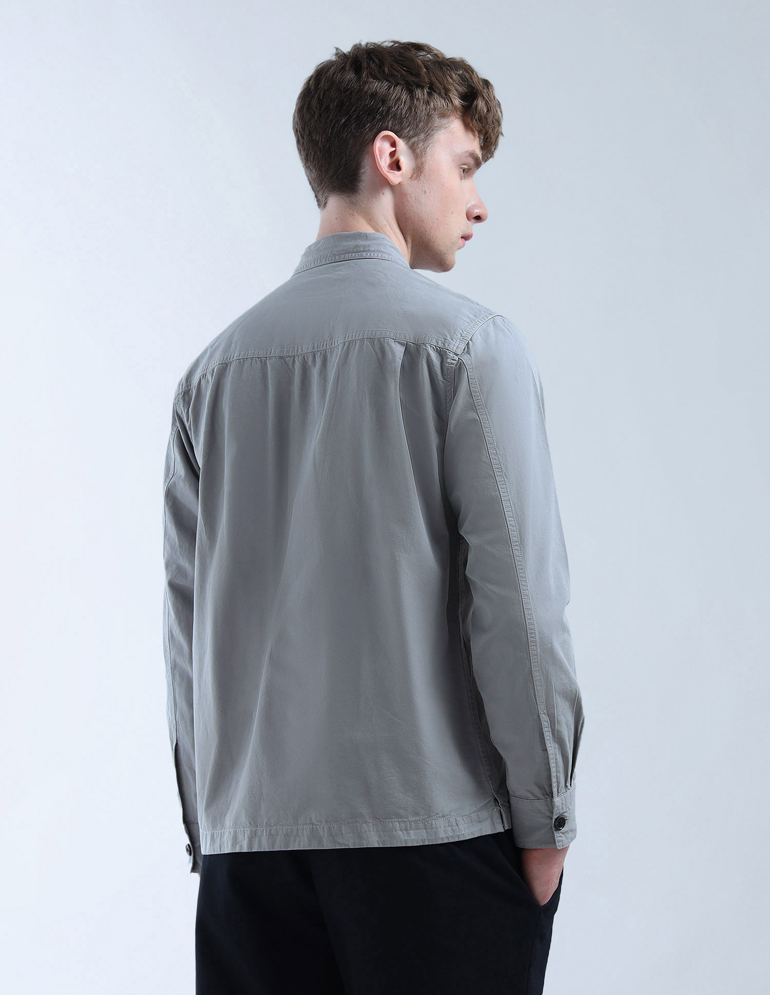 Flying Machine Pure Cotton Solid Shacket