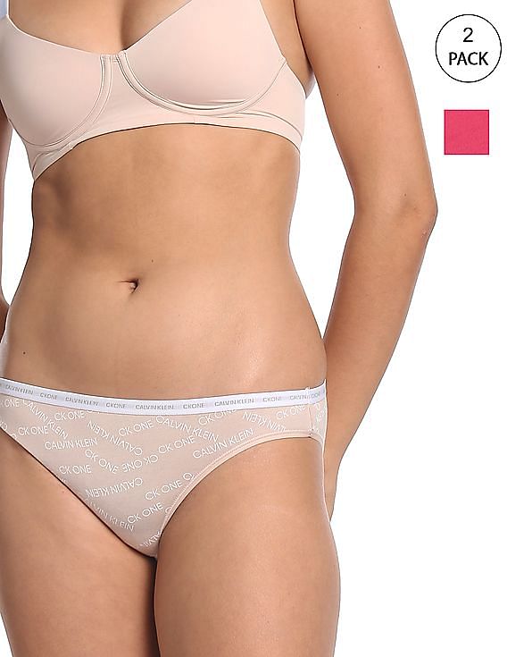 Buy Calvin Klein Underwear Women Assorted Mid Rise Solid Bikini Panties -  Pack Of 3 - NNNOW.com