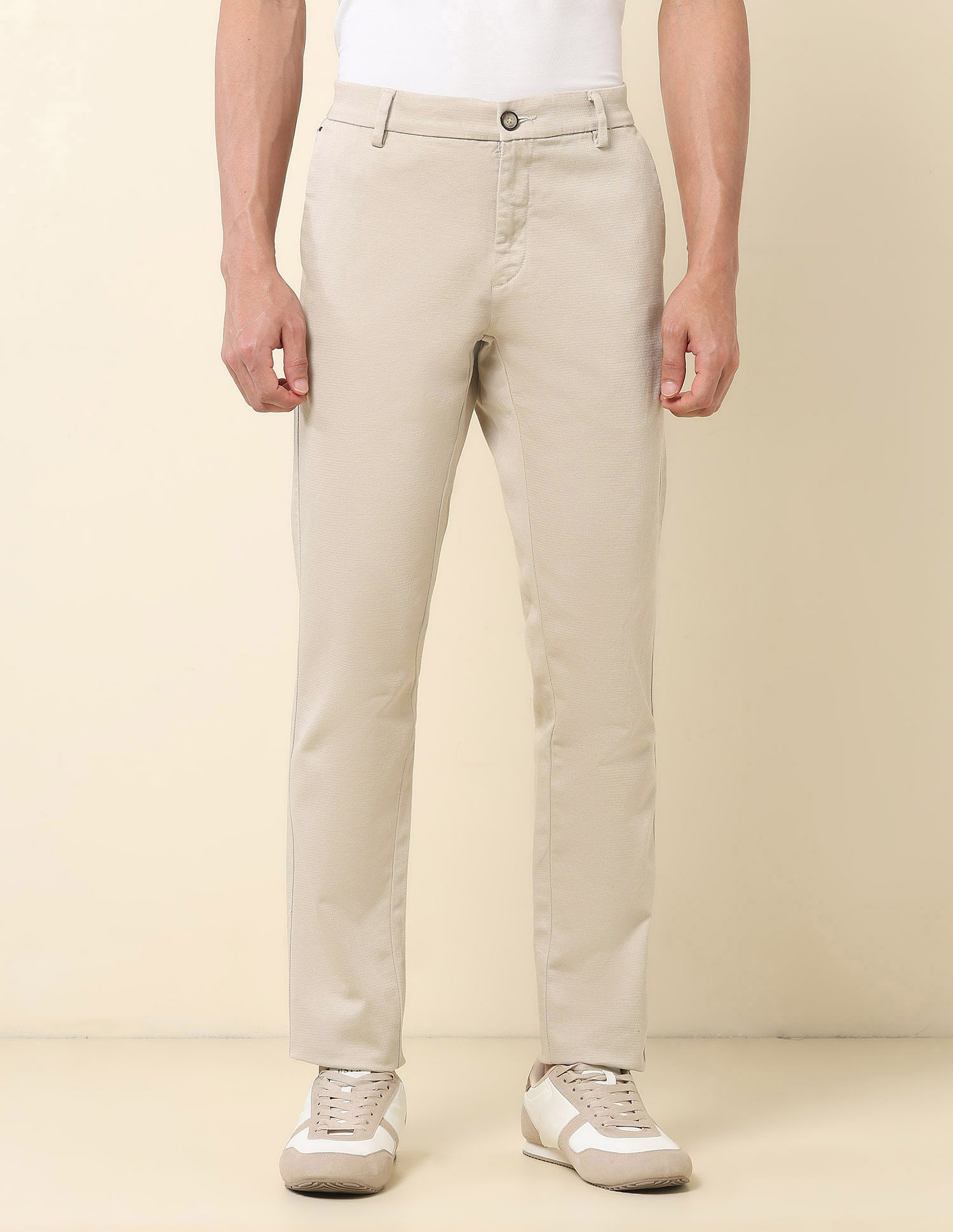 U.S. Polo Assn. Austin Slim Fit Dobby Trousers