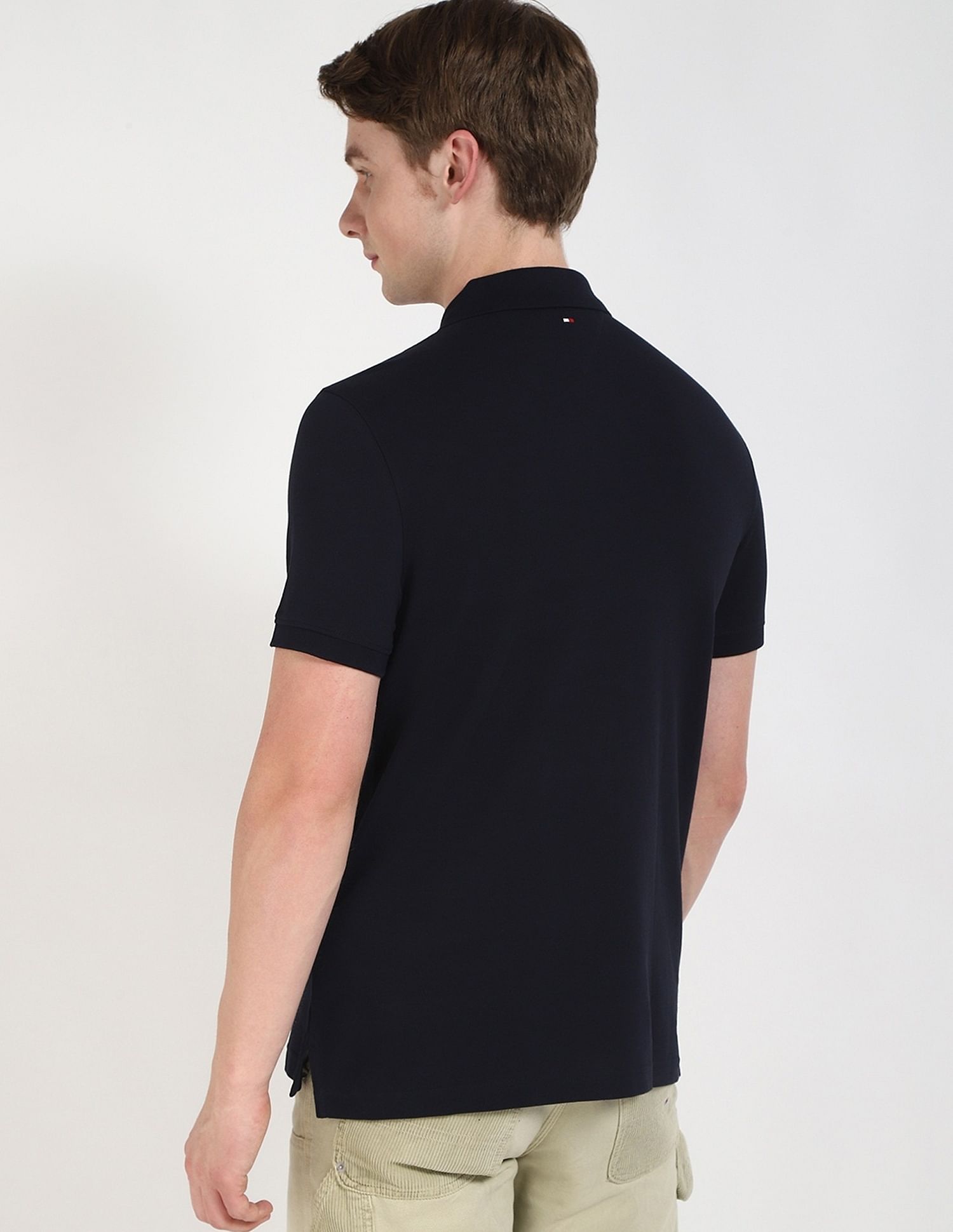 Tommy Hilfiger Logo Regular-Fit Cotton Polo Shirt