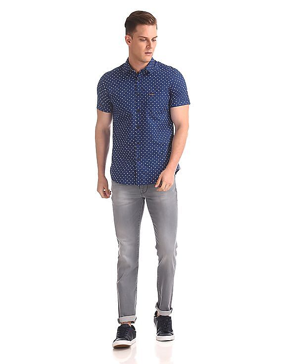 U.S. Polo Assn. Denim Co. Short Sleeve Printed Shirt