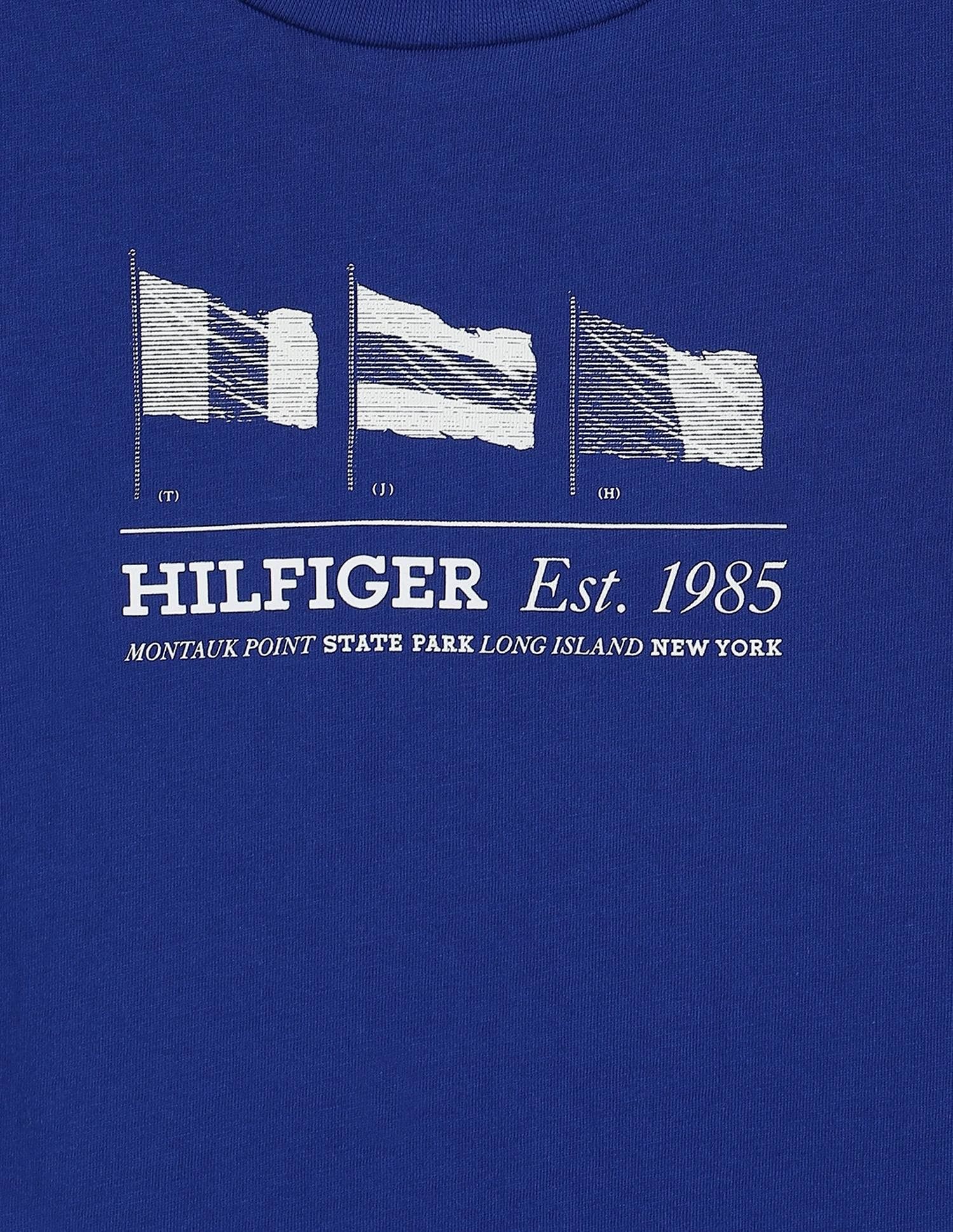 Tommy Hilfiger Kids Boys Logo Regular-Fit Cotton T-Shirt