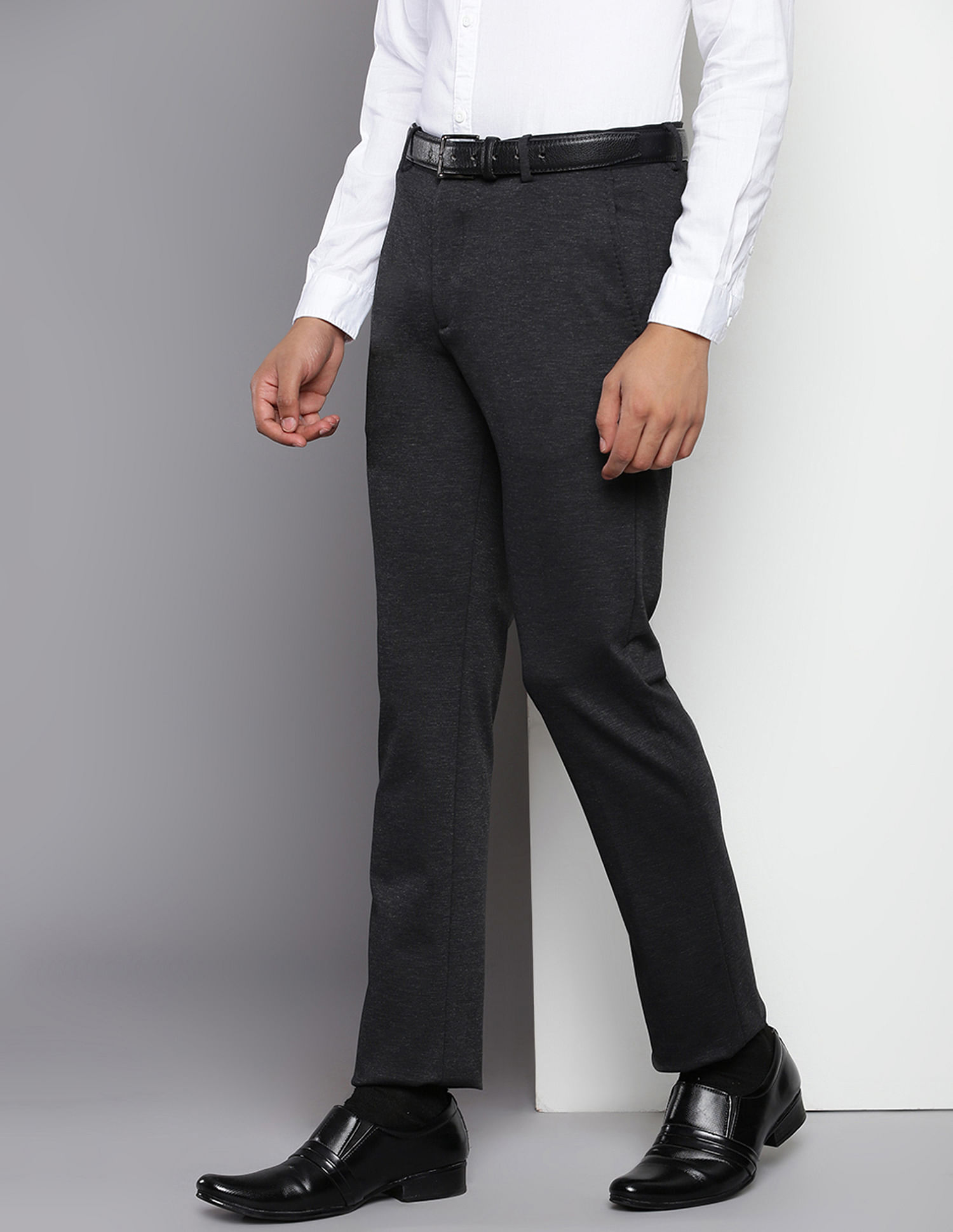 Tommy Hilfiger Mid Rise Heathered Trousers