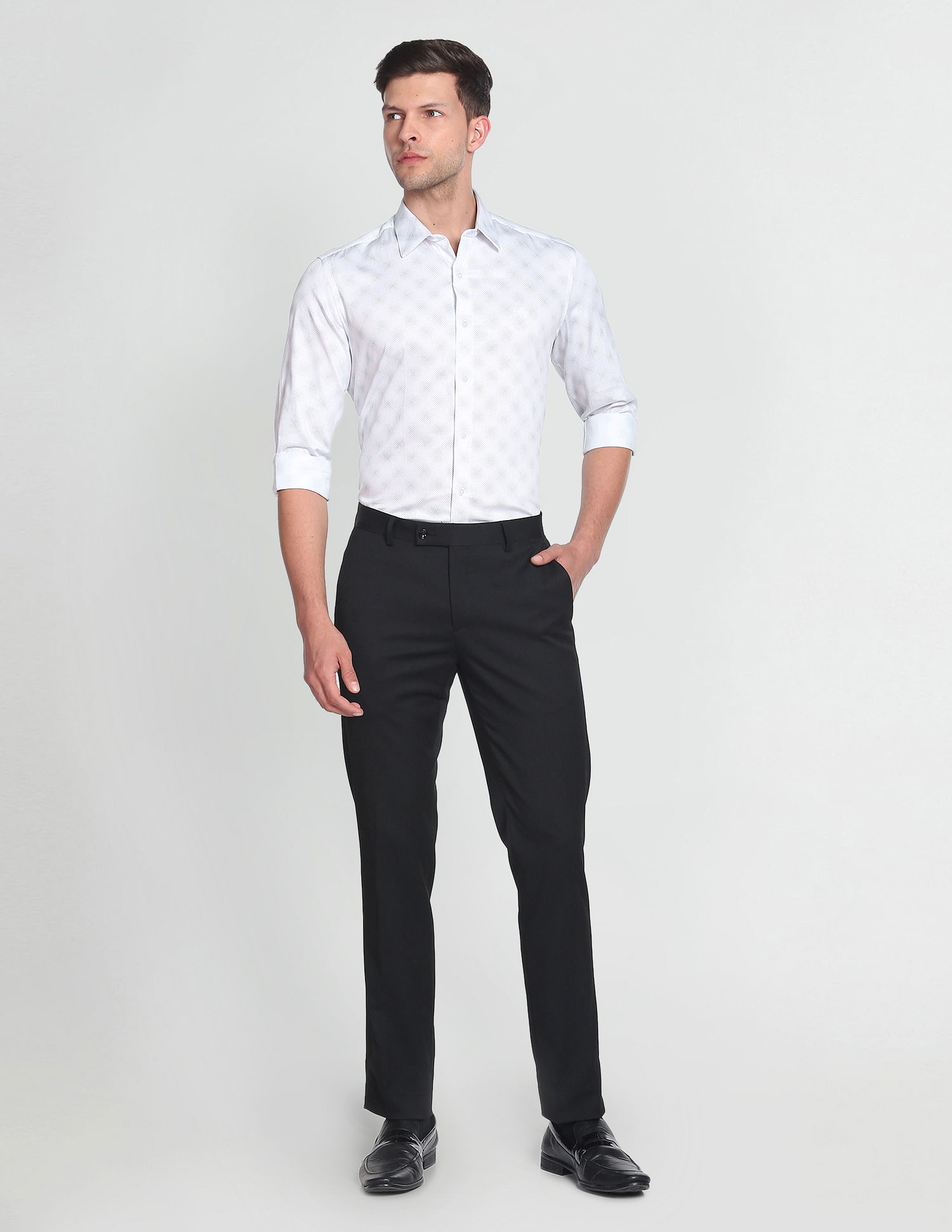 Arrow Newyork Graphic Print Cotton Formal Shirt