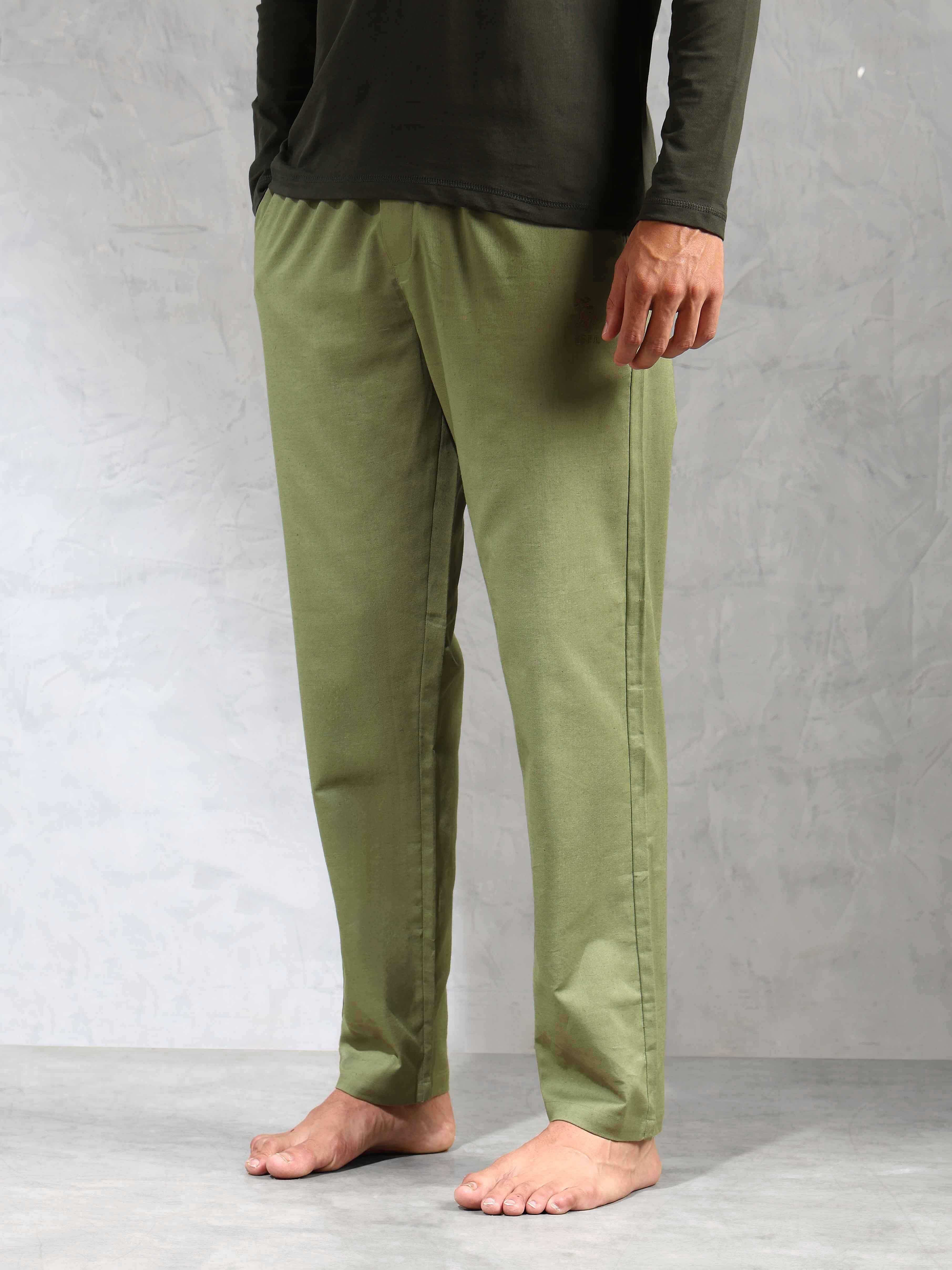 U.S. Polo Assn. Relaxed Fit Cotton Linen OELP8 Lounge Pants - Pack Of 1