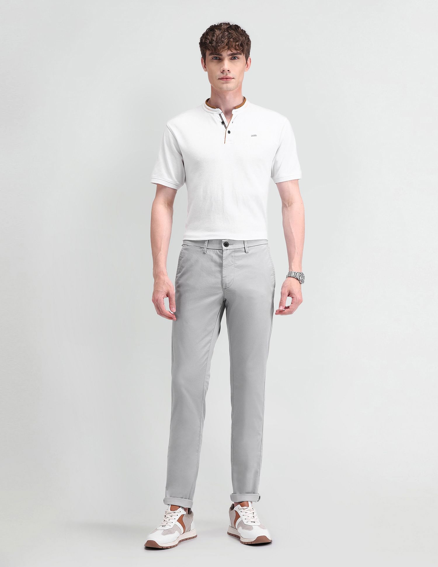 Arrow Sport Slim Fit Inner Web Detailed Trousers