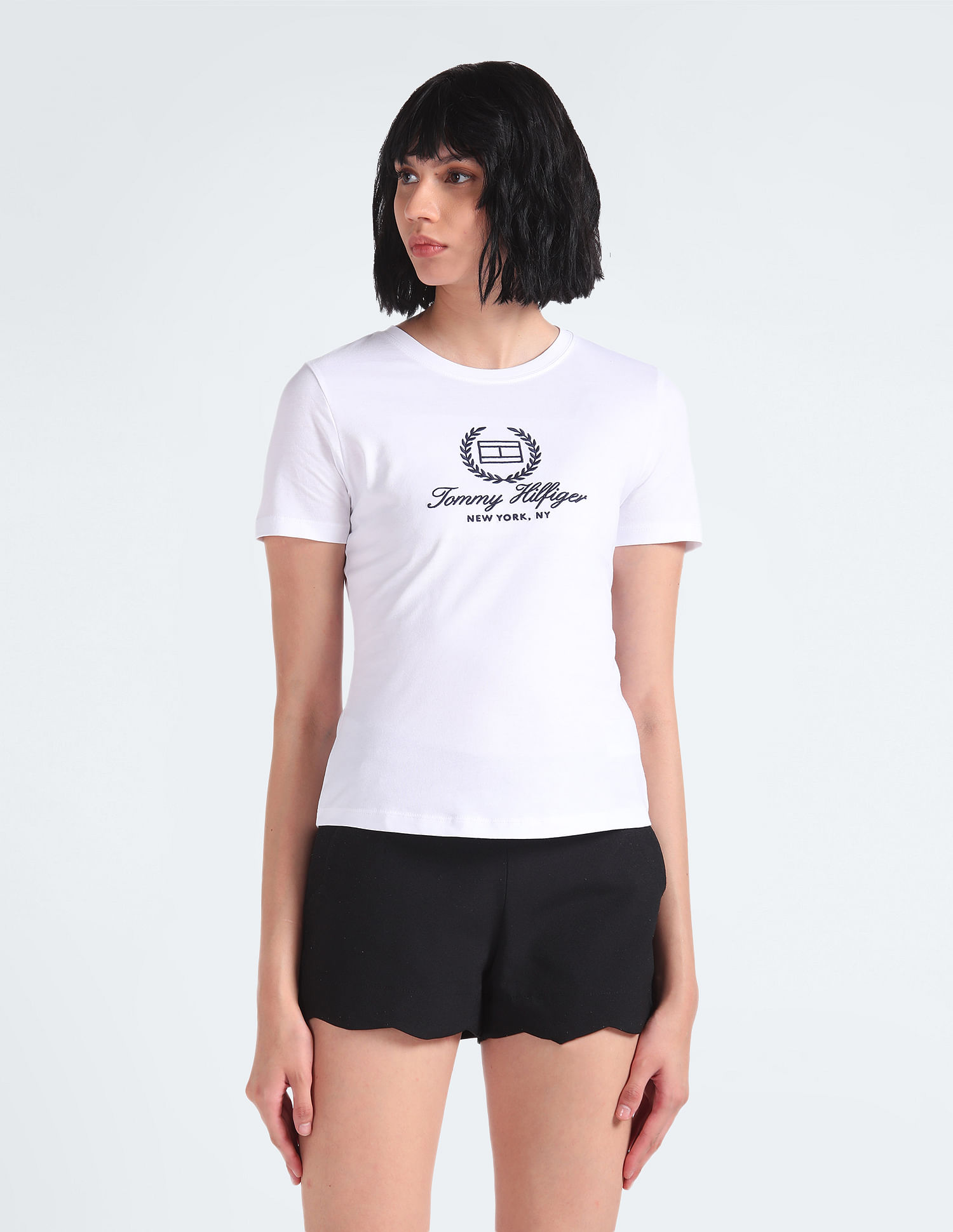 Tommy Hilfiger Flag Script Slim T-Shirt
