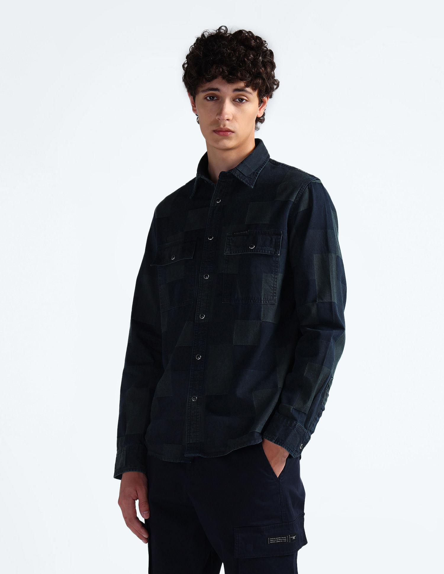 Flying Machine Pure Cotton Washed Shirt