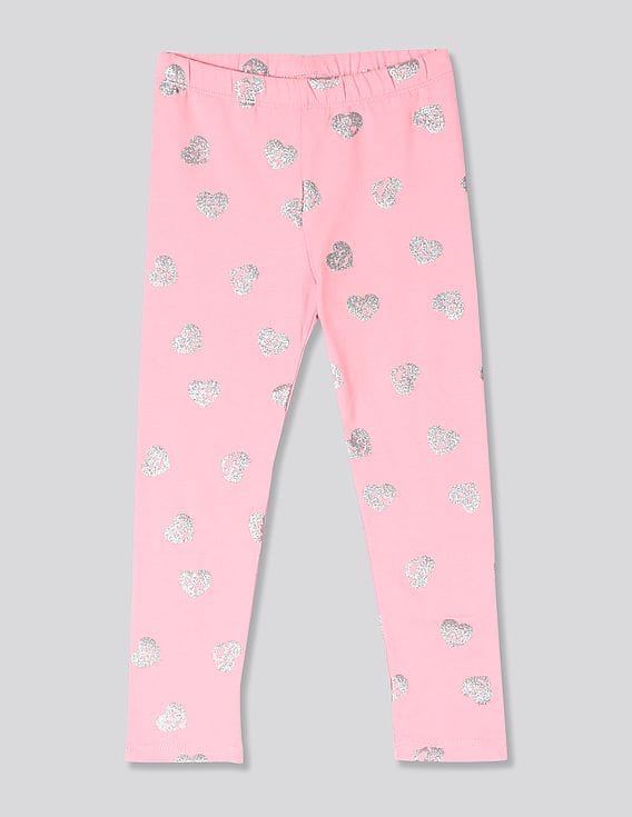 Buy GAP Girls Pink Print Leggings In Stretch Jersey