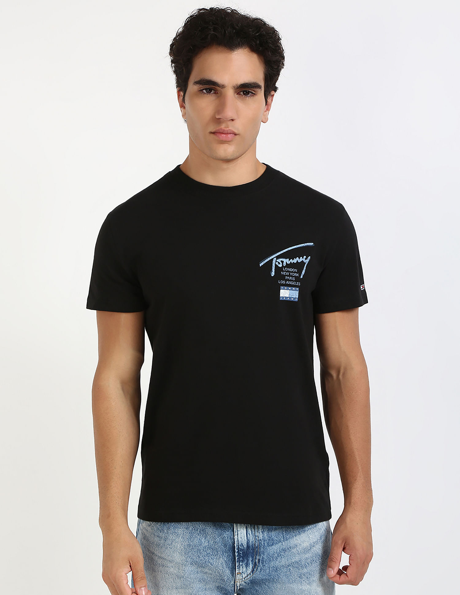 Tommy Hilfiger Logo Regular-Fit Cotton T-Shirt