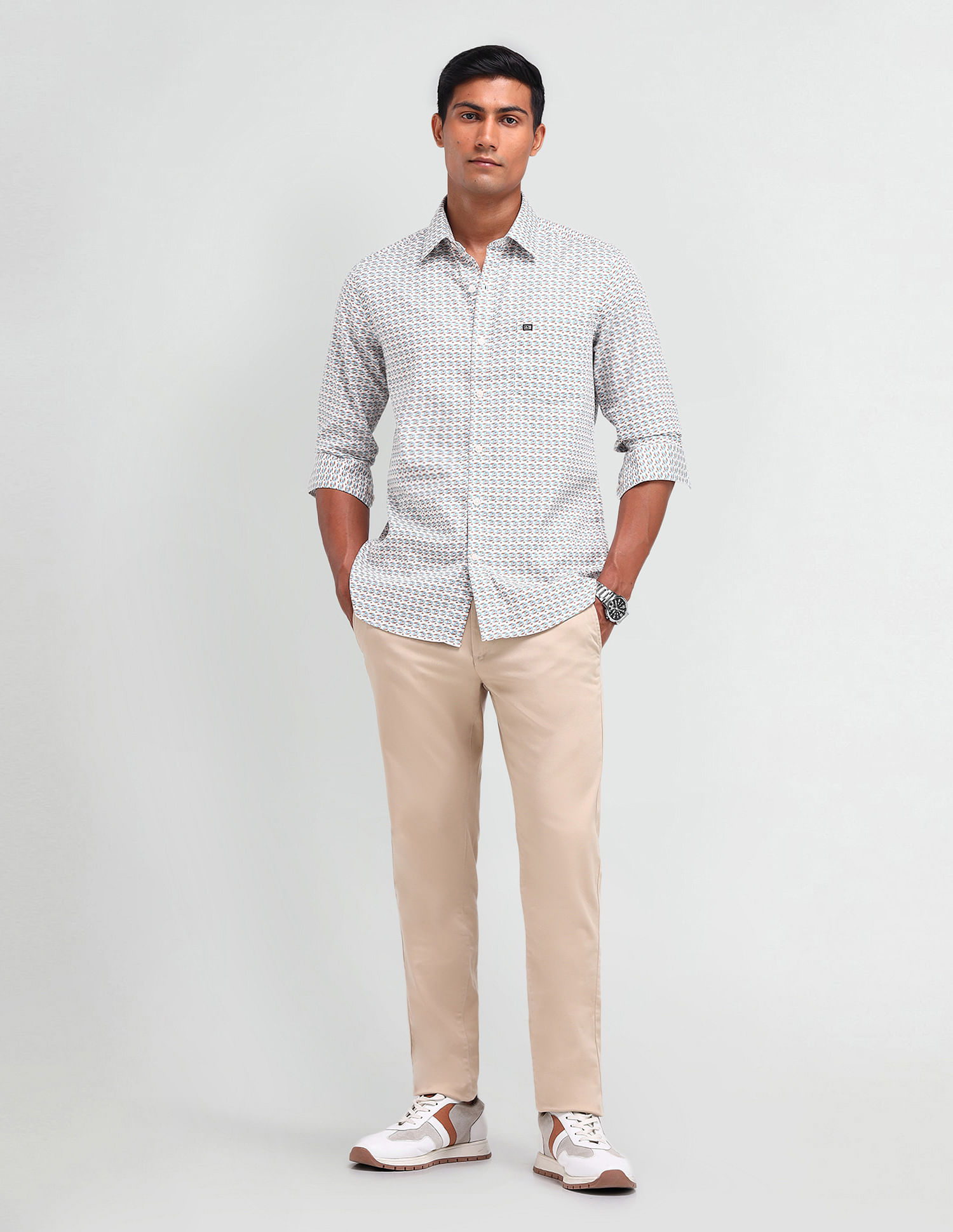 Arrow Sport Manhattan Slim Fit Dobby Shirt