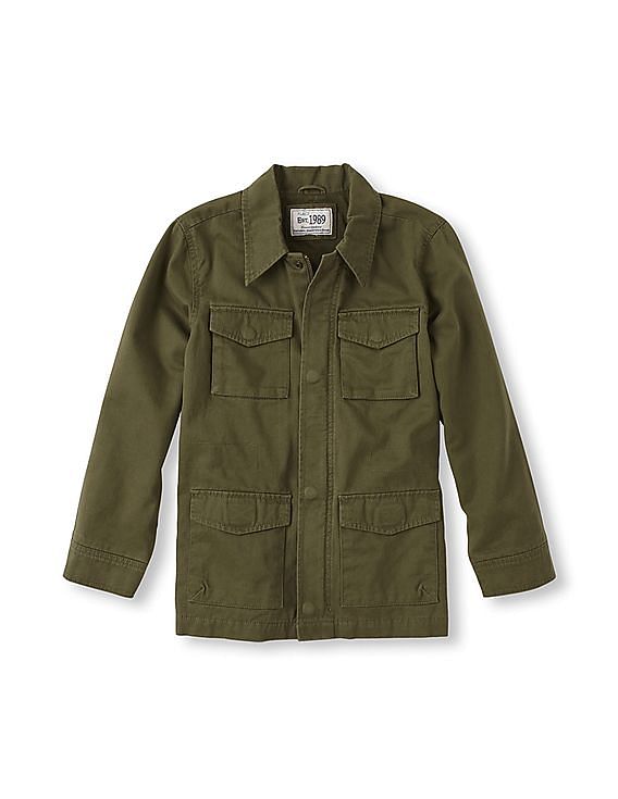 Kids army 2025 green jacket