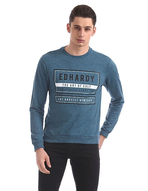 Buy Men Slim Fit Printed Sweatshirt 