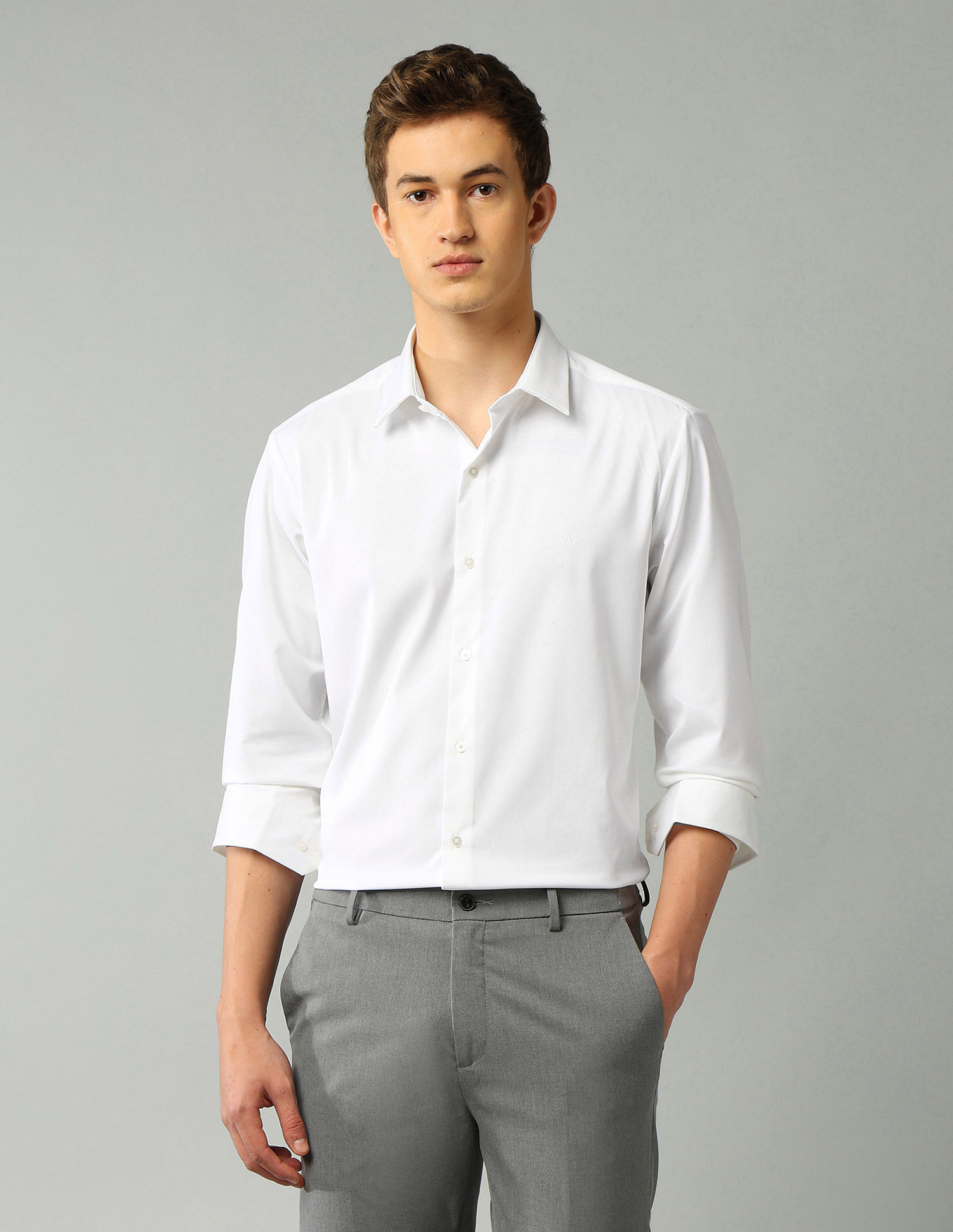 Arrow Newyork Textured Brooklyn Ultra Slim Fit Shirt