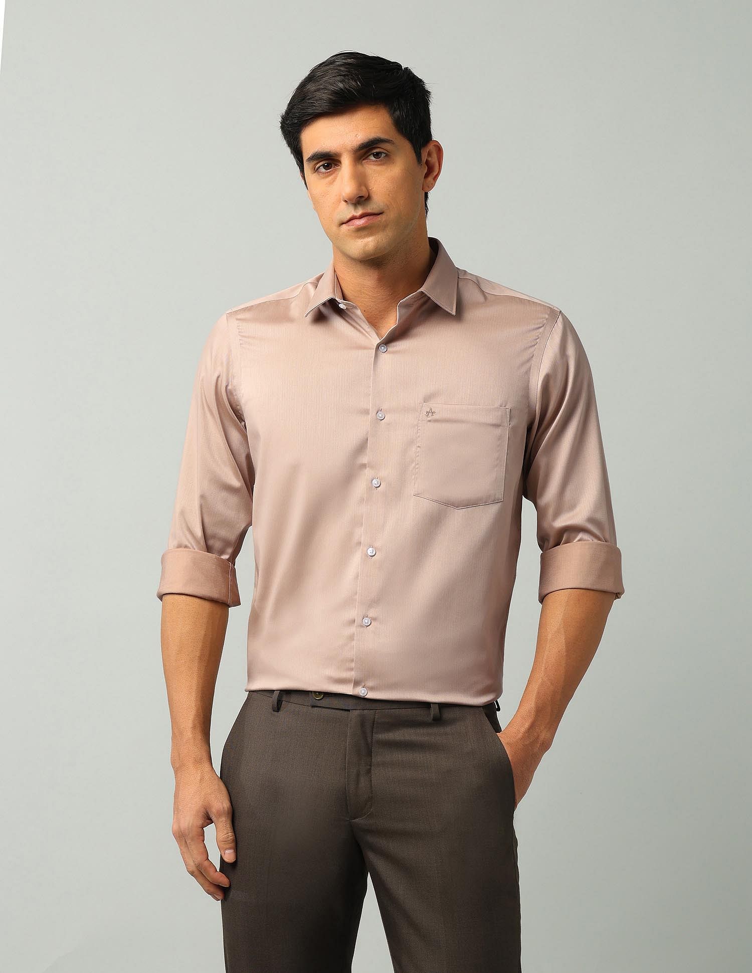Arrow AutoPress Flx Solid Dobby Shirt