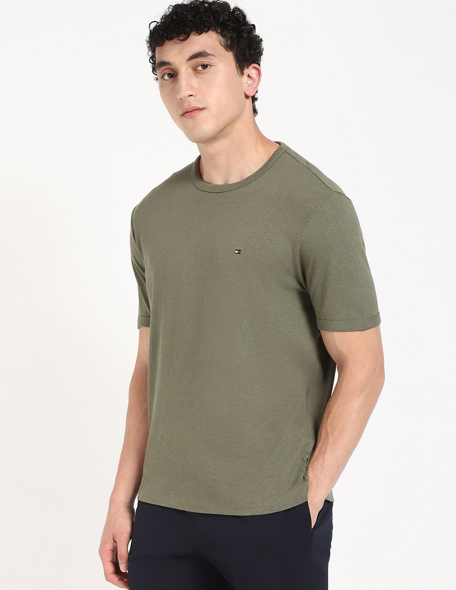 Tommy Hilfiger Solid Regular Fit T-shirt