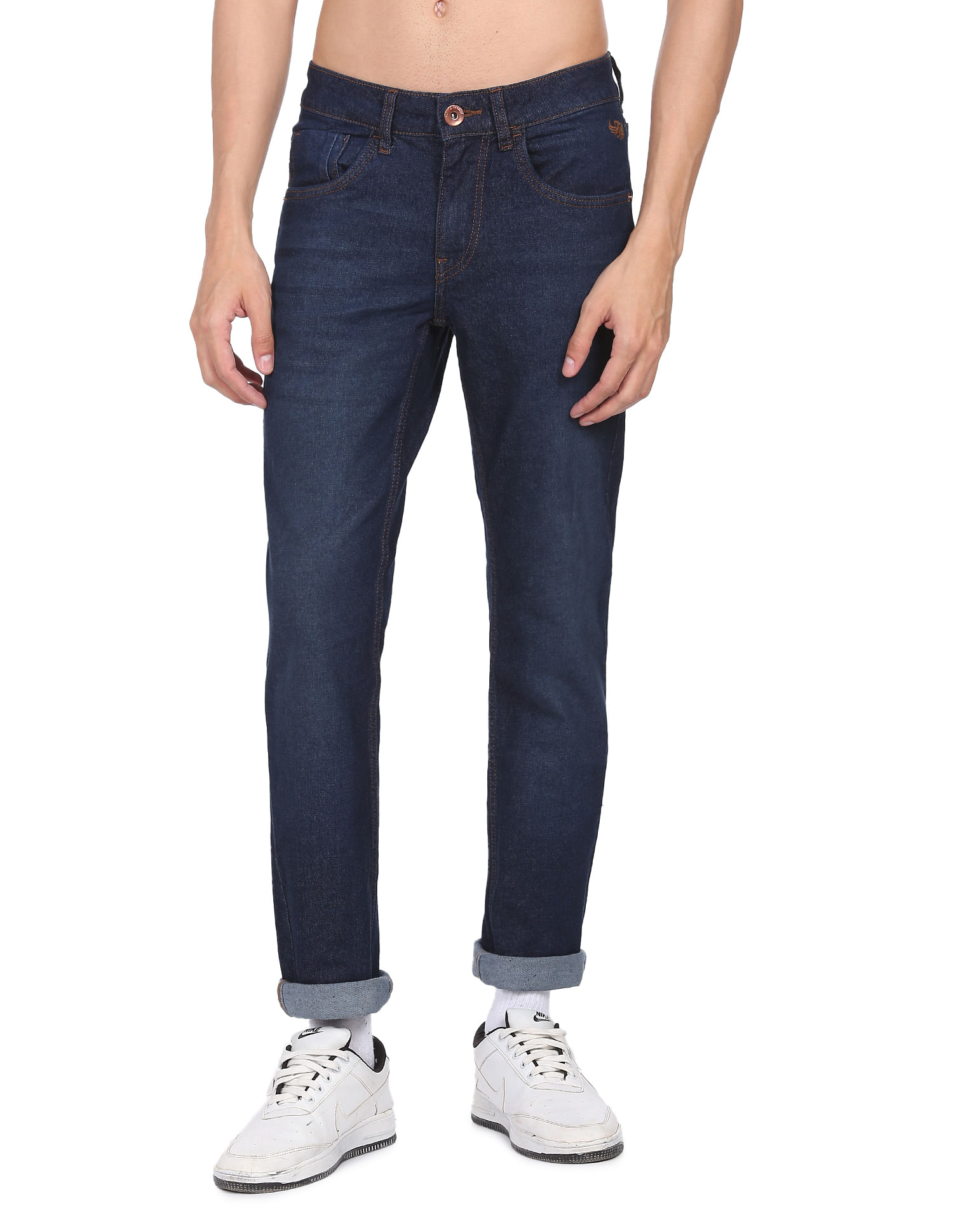 Flying Machine Mid Rise Jackson Skinny Fit Jeans
