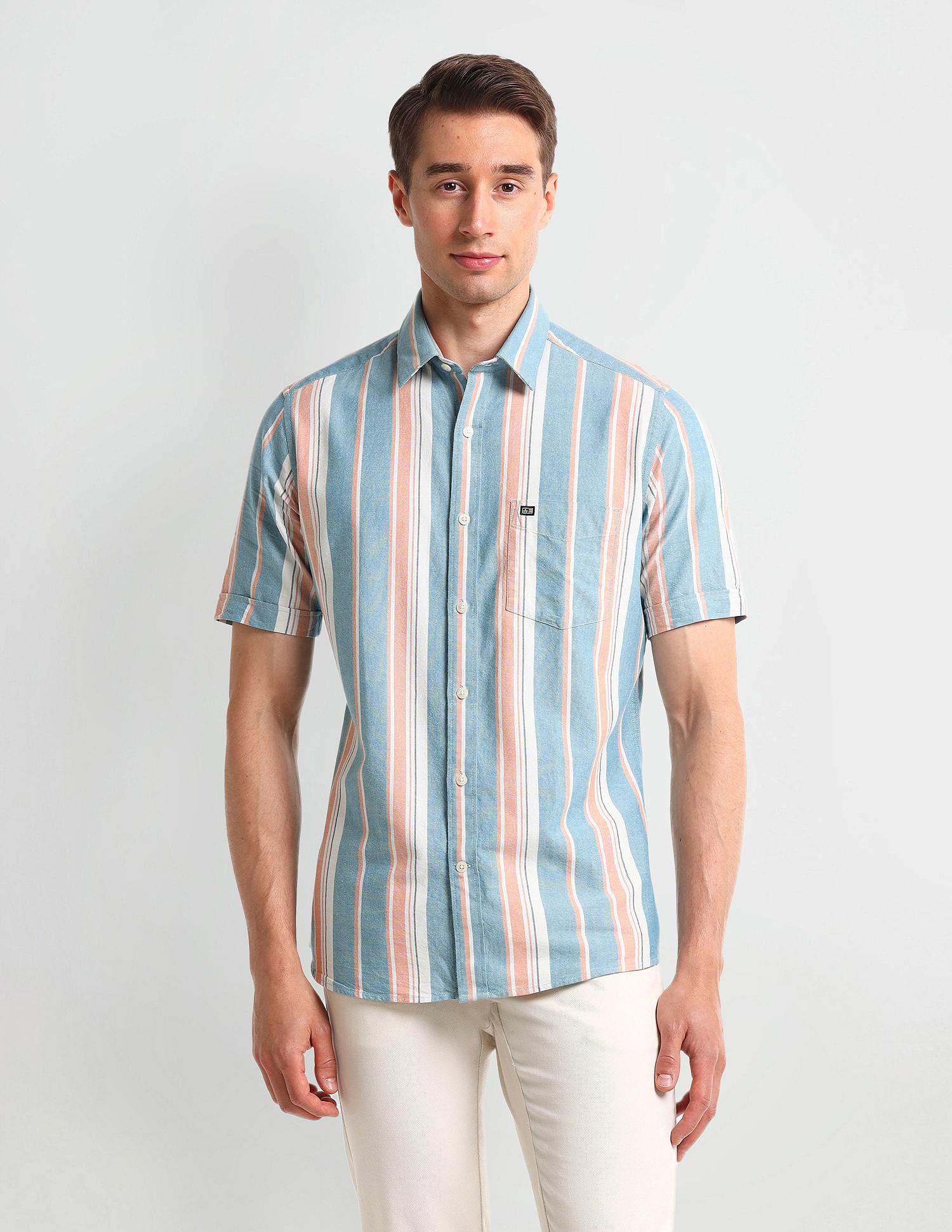 Arrow Sport Cutaway Collar Cotton Shirt