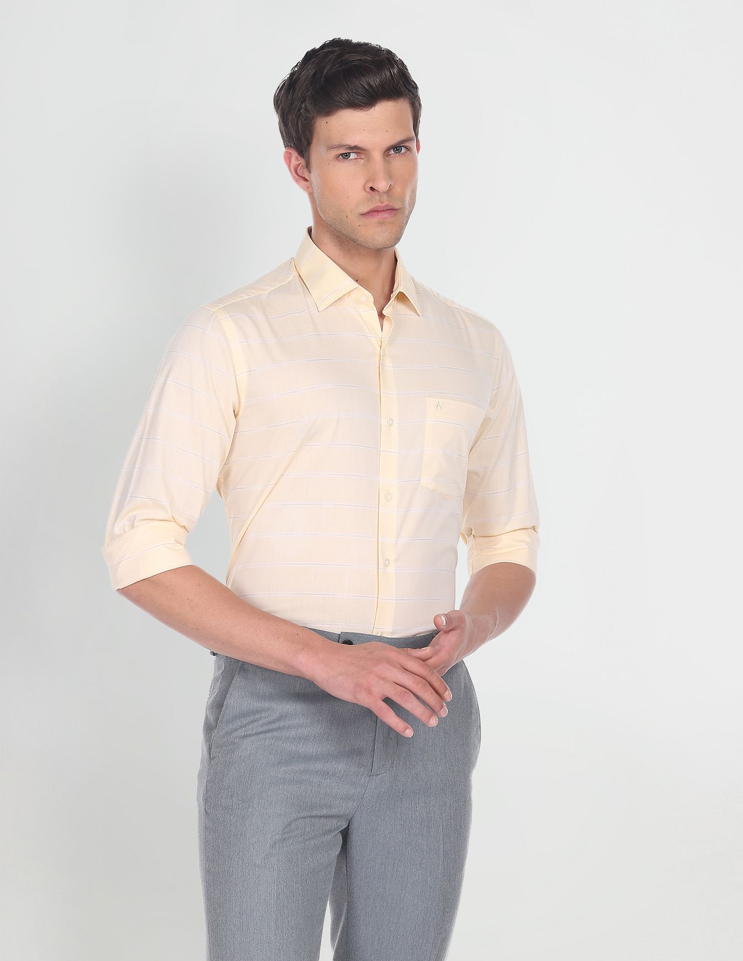 Arrow Horizontal Stripe Dobby Shirt
