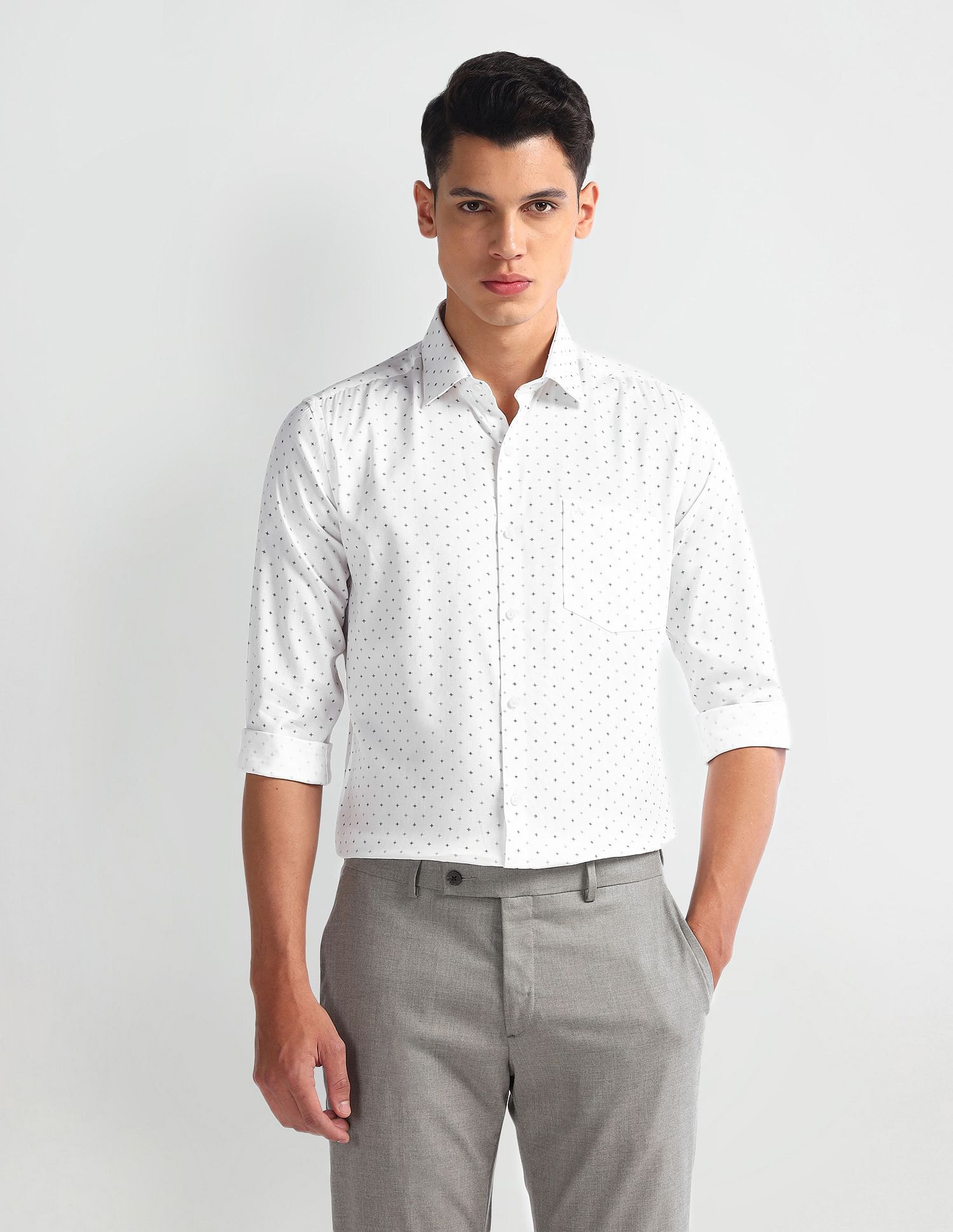 Arrow Manhattan Slim Cotton Shirt