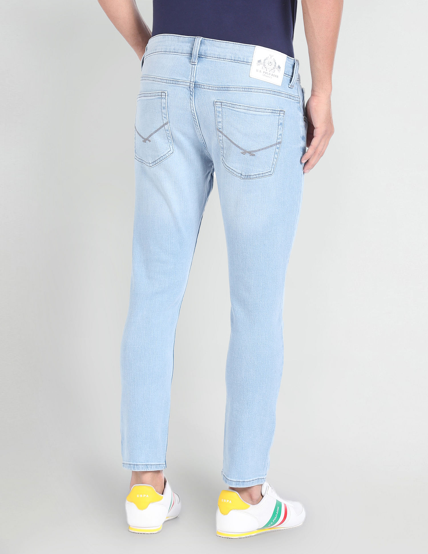 U.S. Polo Assn. Denim Co. Henry Cropped Fit Blue Jeans