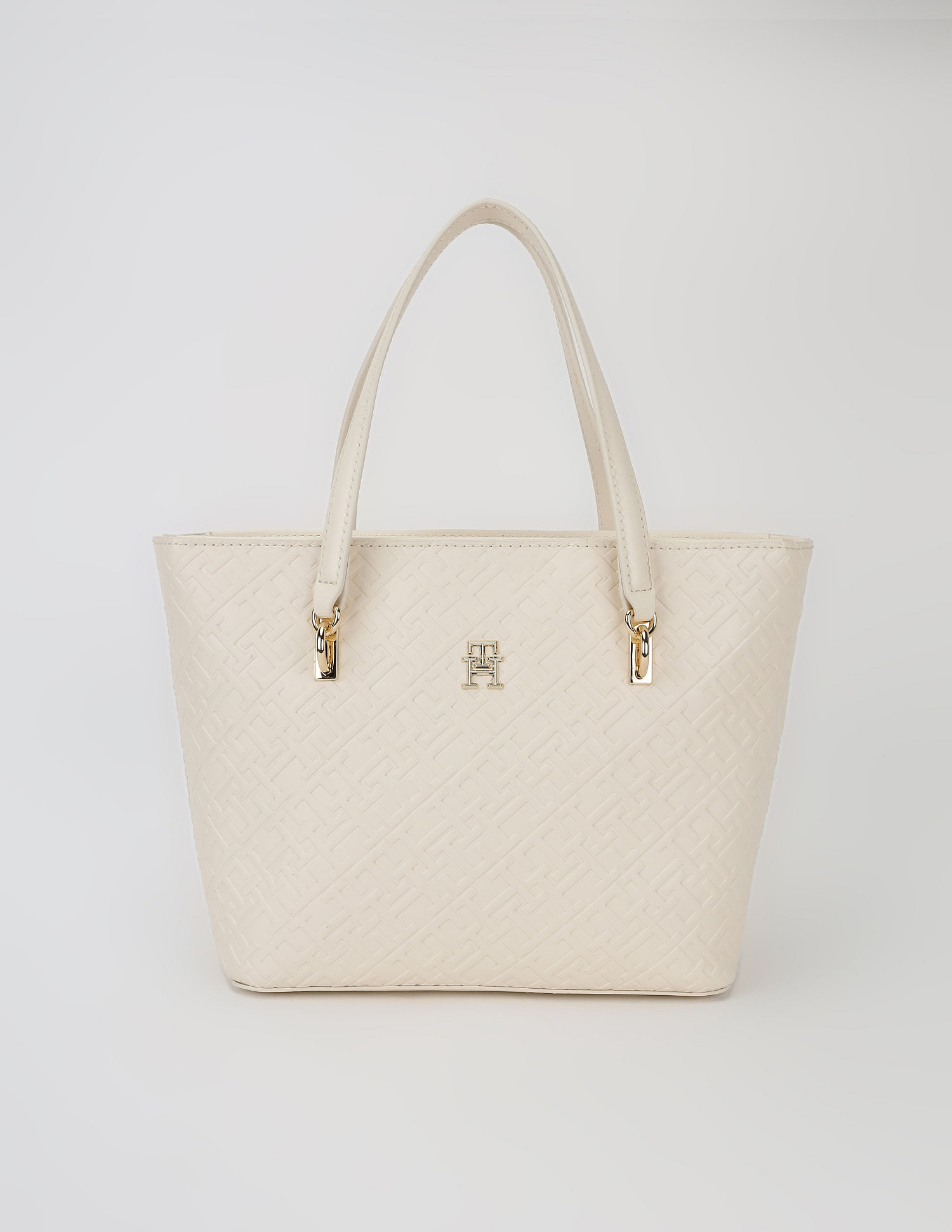 Tommy Hilfiger Logo White Pu Handbag
