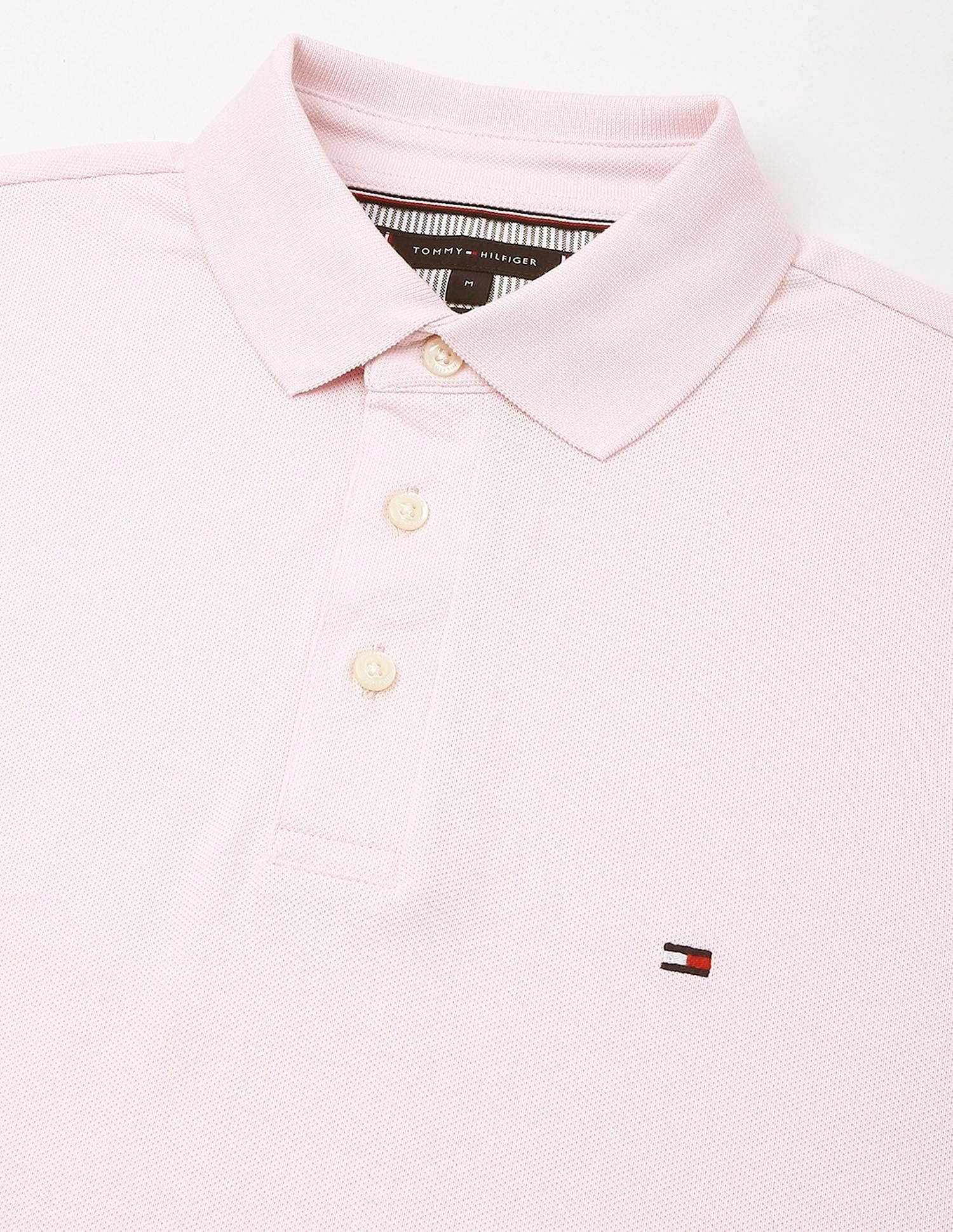 Tommy Hilfiger Solid Slim-Fit Cotton Polo Shirt