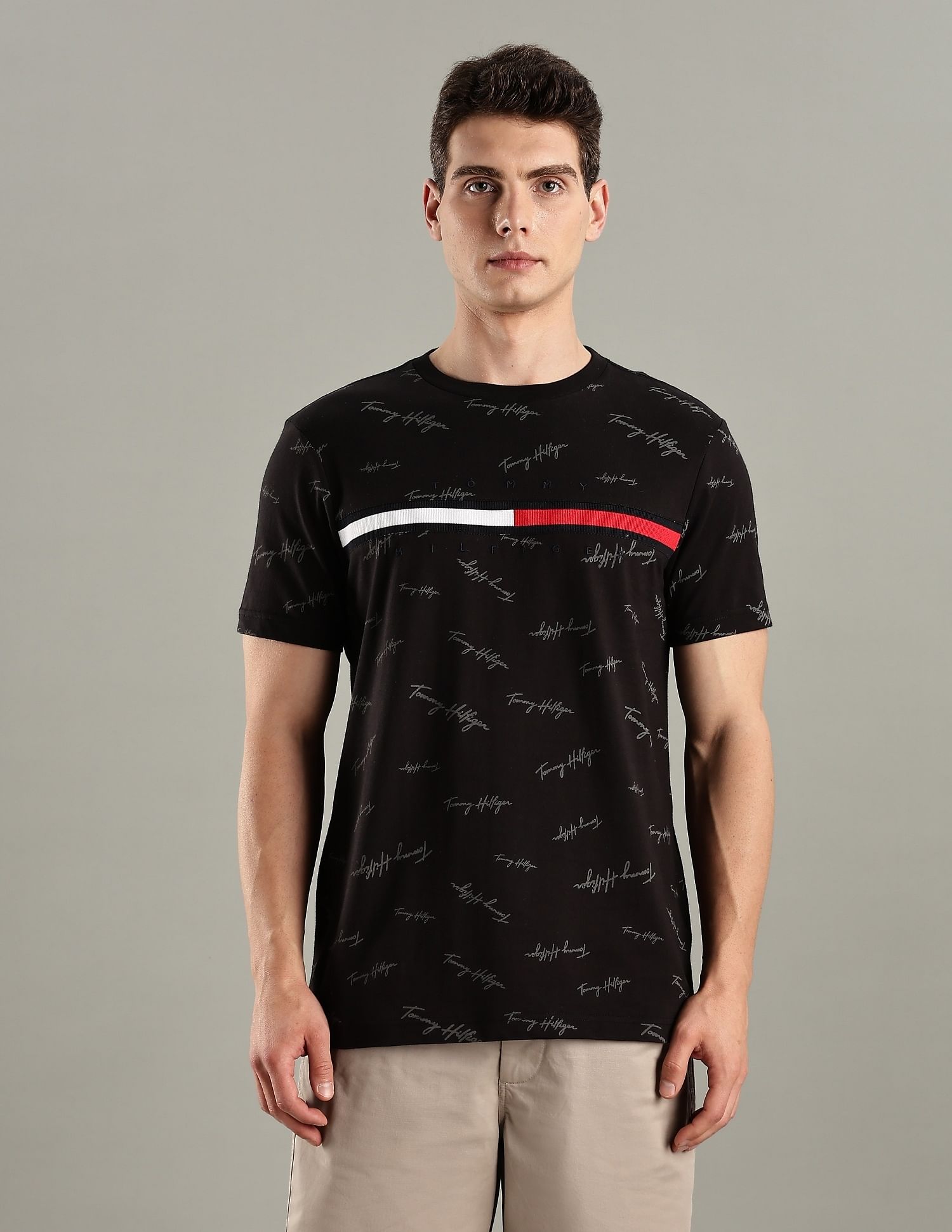 Tommy Hilfiger Logo Regular-Fit Cotton T-Shirt