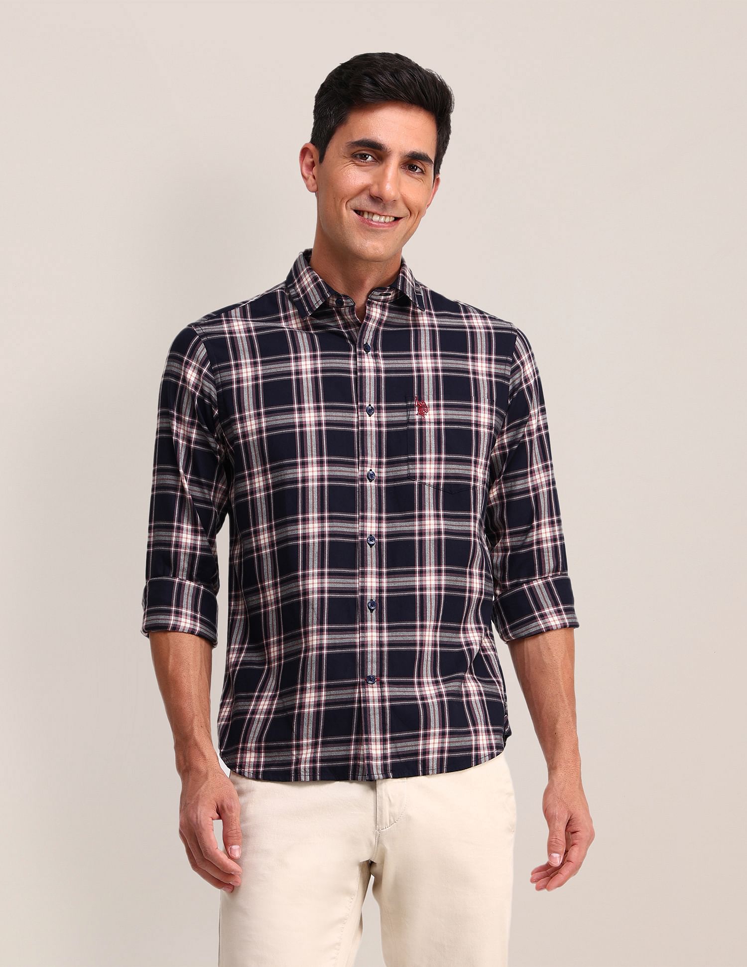 U.S. Polo Assn. Plaid Checked Twill Shirt