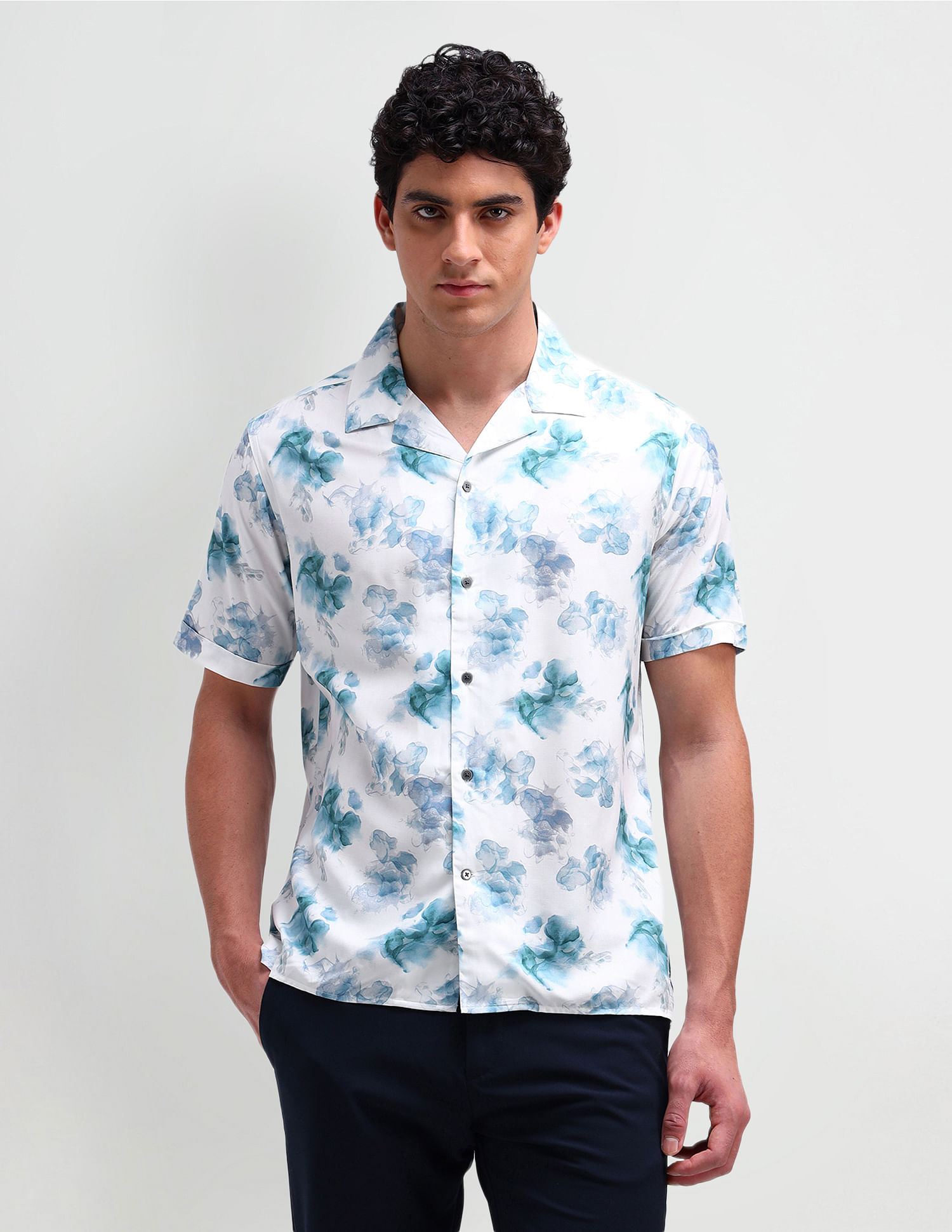 Arrow Newyork Manhattan Slim Fit Floral Shirt