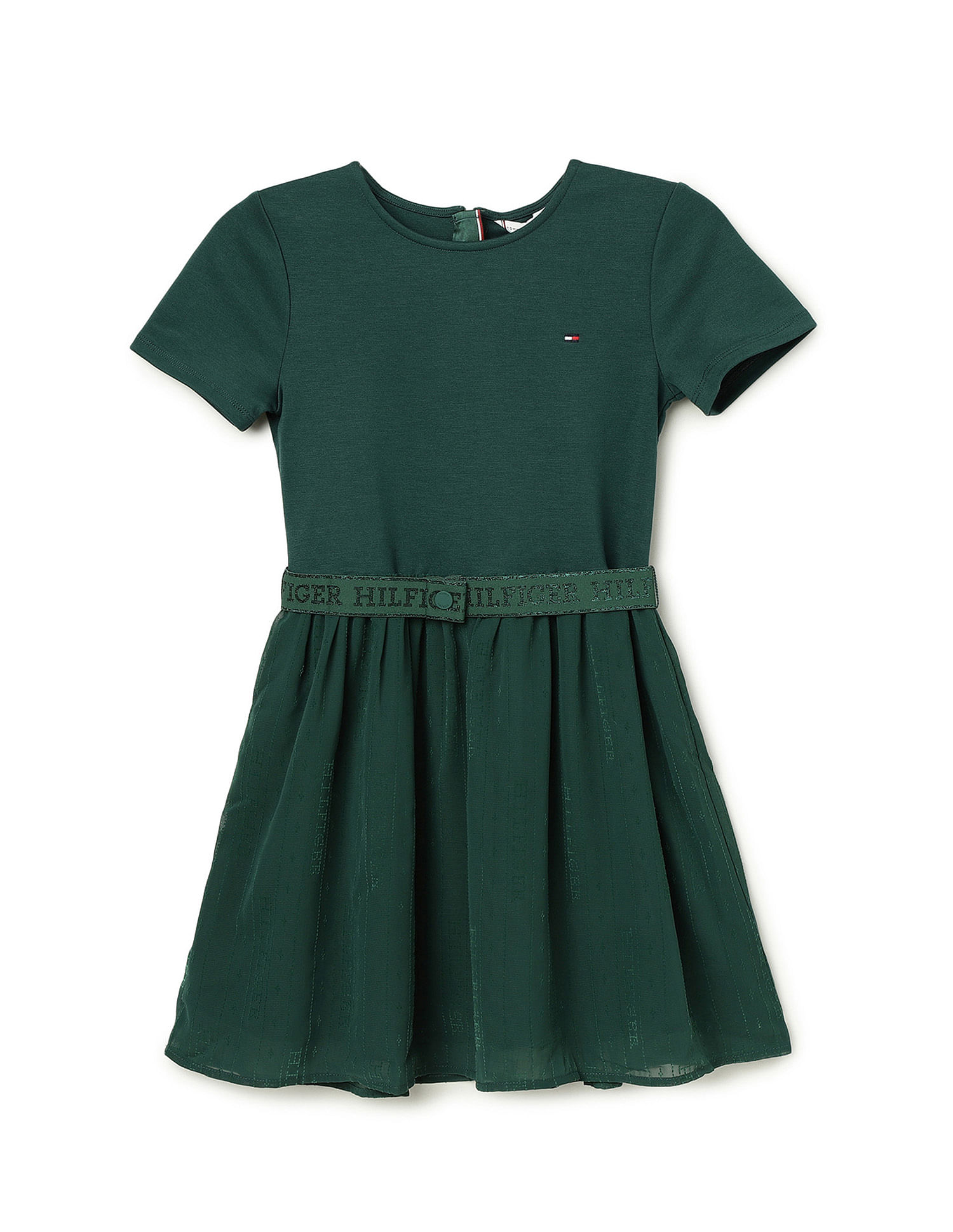Tommy Hilfiger Kids Girls Hilfiger Punto Tulle Dress