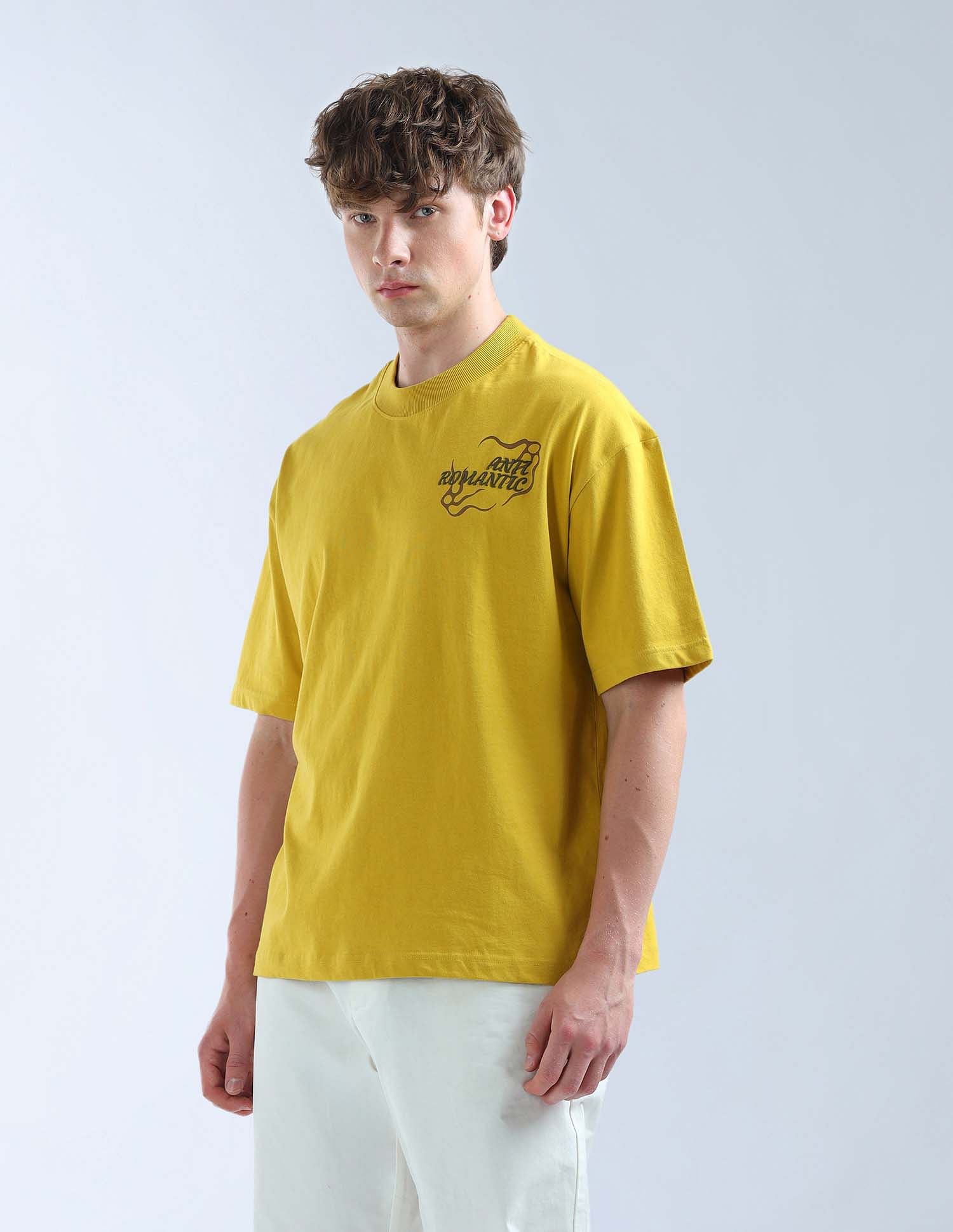 Flying Machine Graphic Printed Oversized Fit T-Shirt