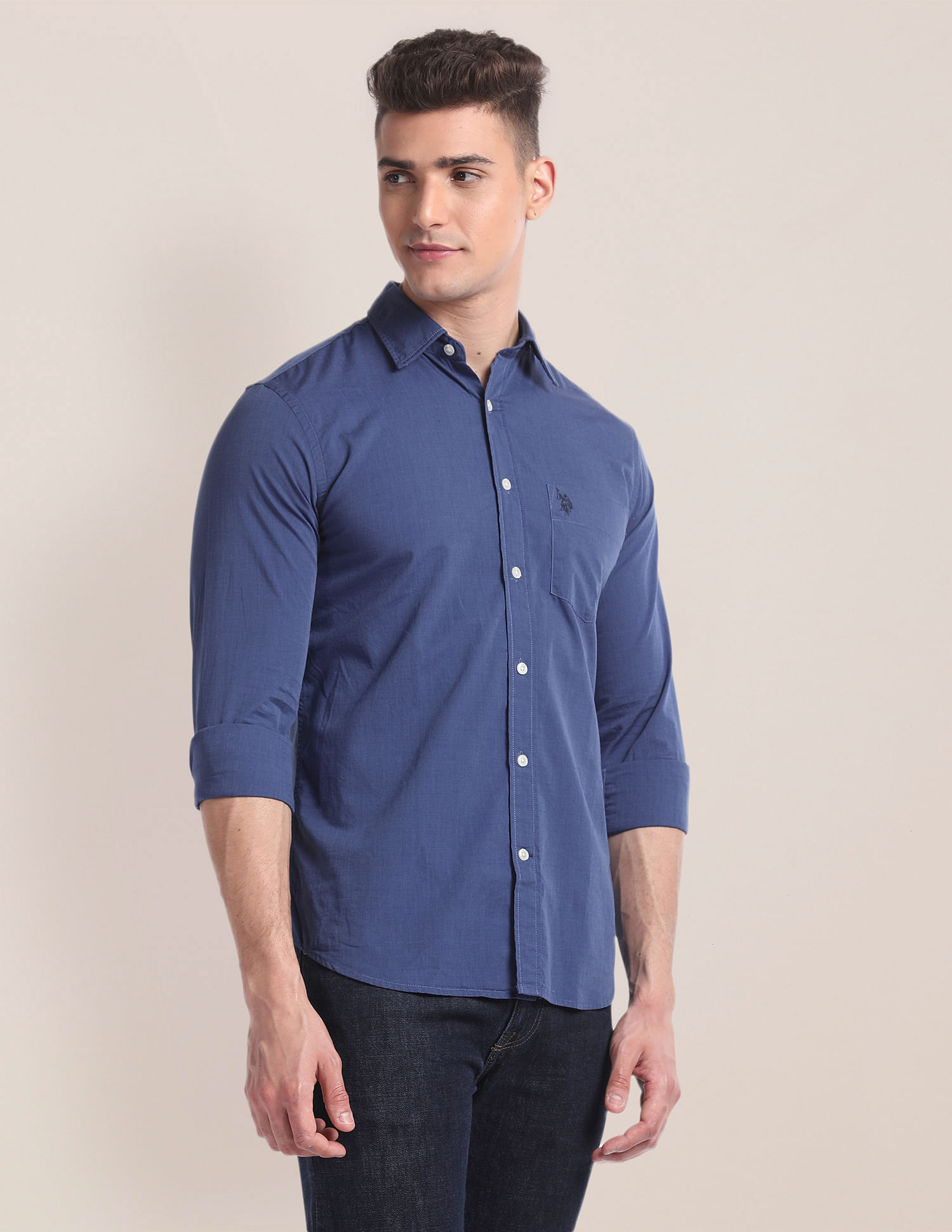 U.S. Polo Assn. Premium Cotton Patterned Shirt
