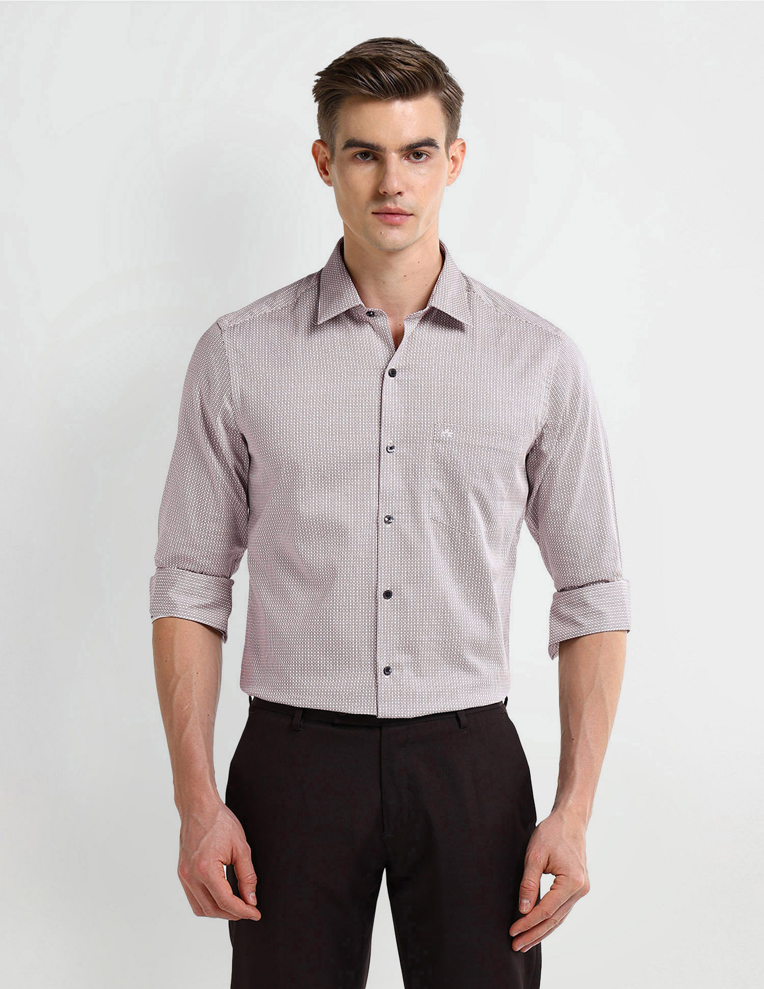 Arrow Manhattan Slim Fit Cotton Shirt