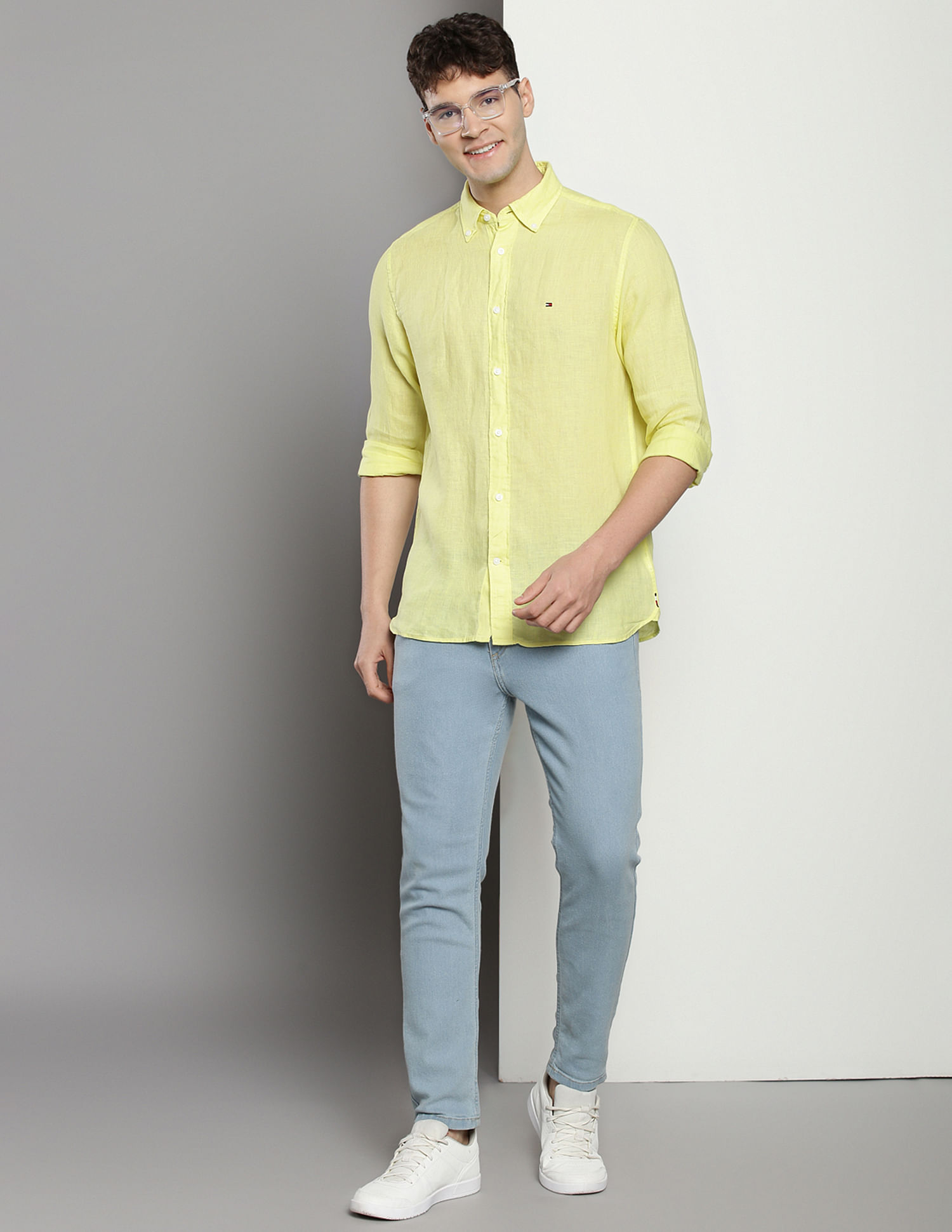 Tommy Hilfiger Solid Linen Shirt