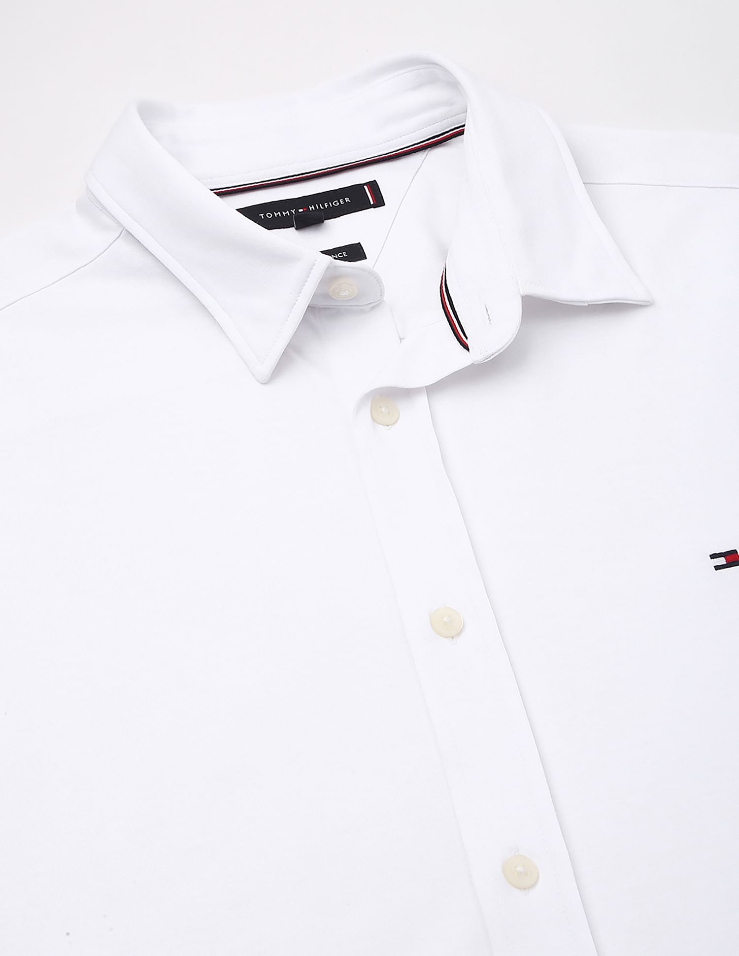 Tommy Hilfiger White Men's Shirt for Crisp Look