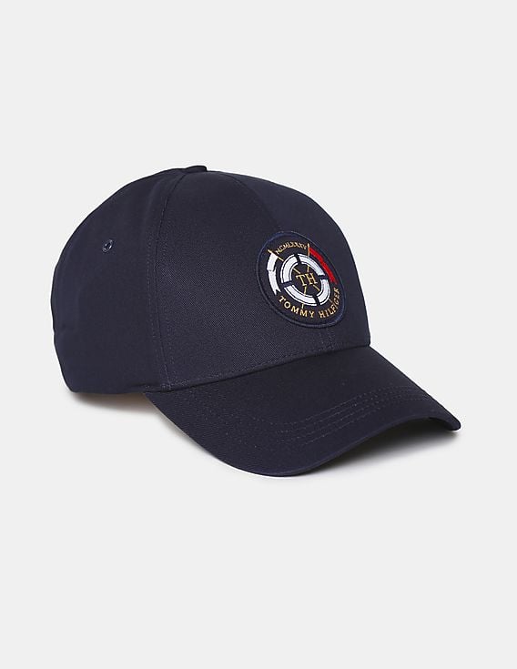 Buy Tommy Hilfiger Men Navy Round Logo Patch Cotton Twill  display picture 3
