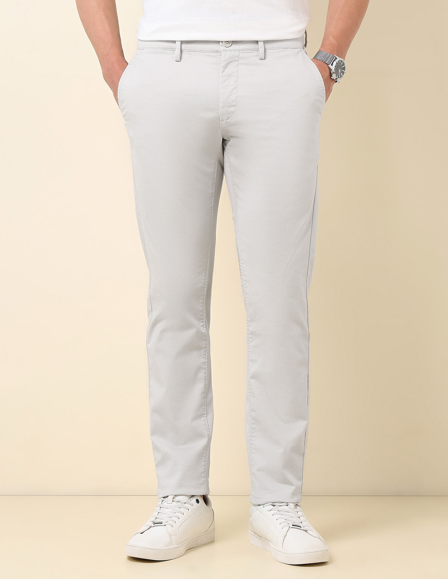 U.S. Polo Assn. Dobby Austin Slim Fit Trousers
