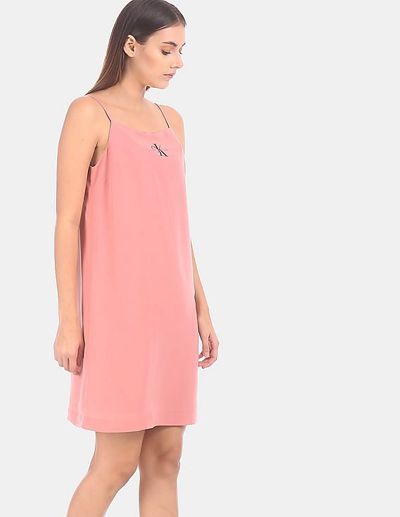 Calvin klein deals light pink dress